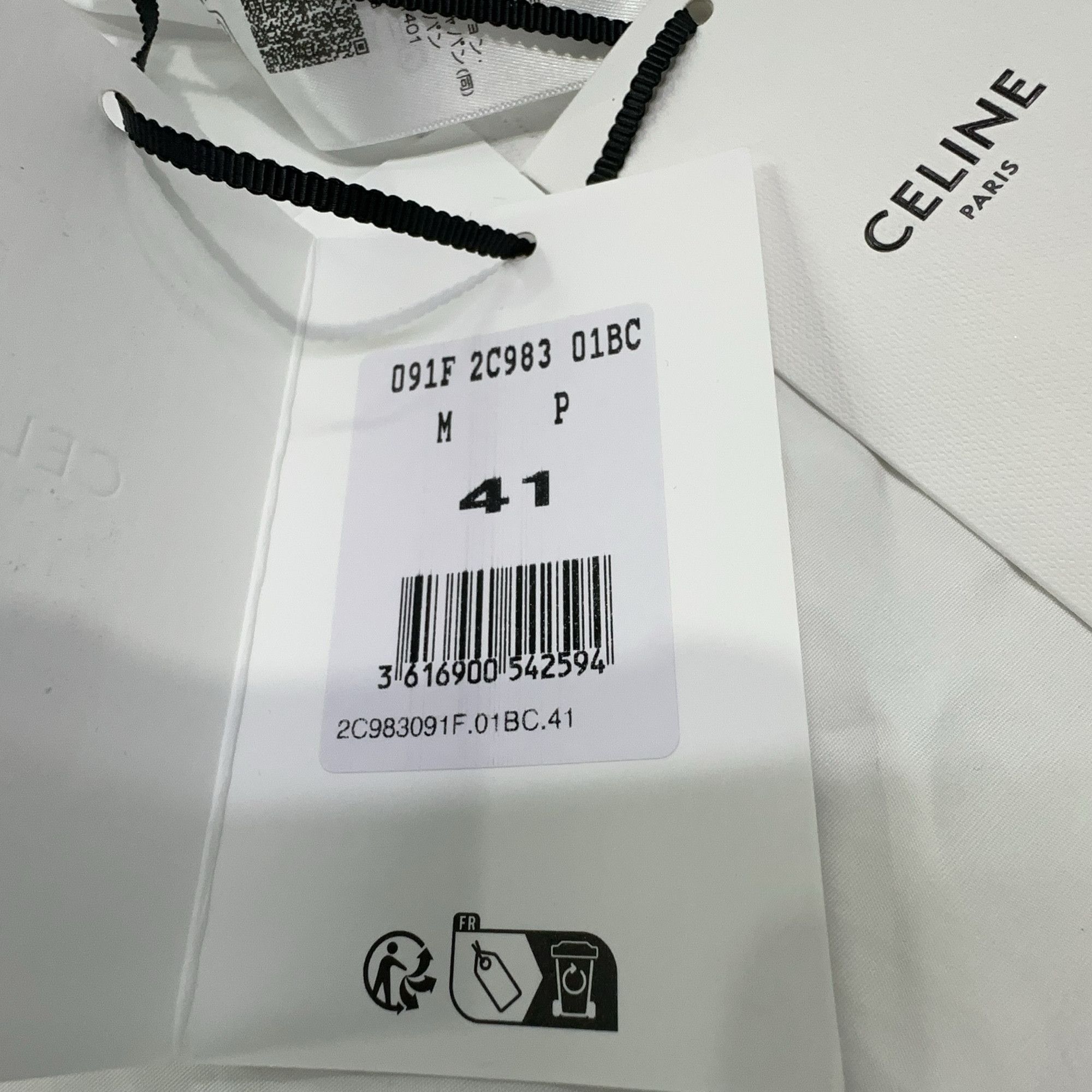 Celine Celine Logo Button Up Shirt Size L Size US L / EU 52-54 / 3 - 6 Thumbnail