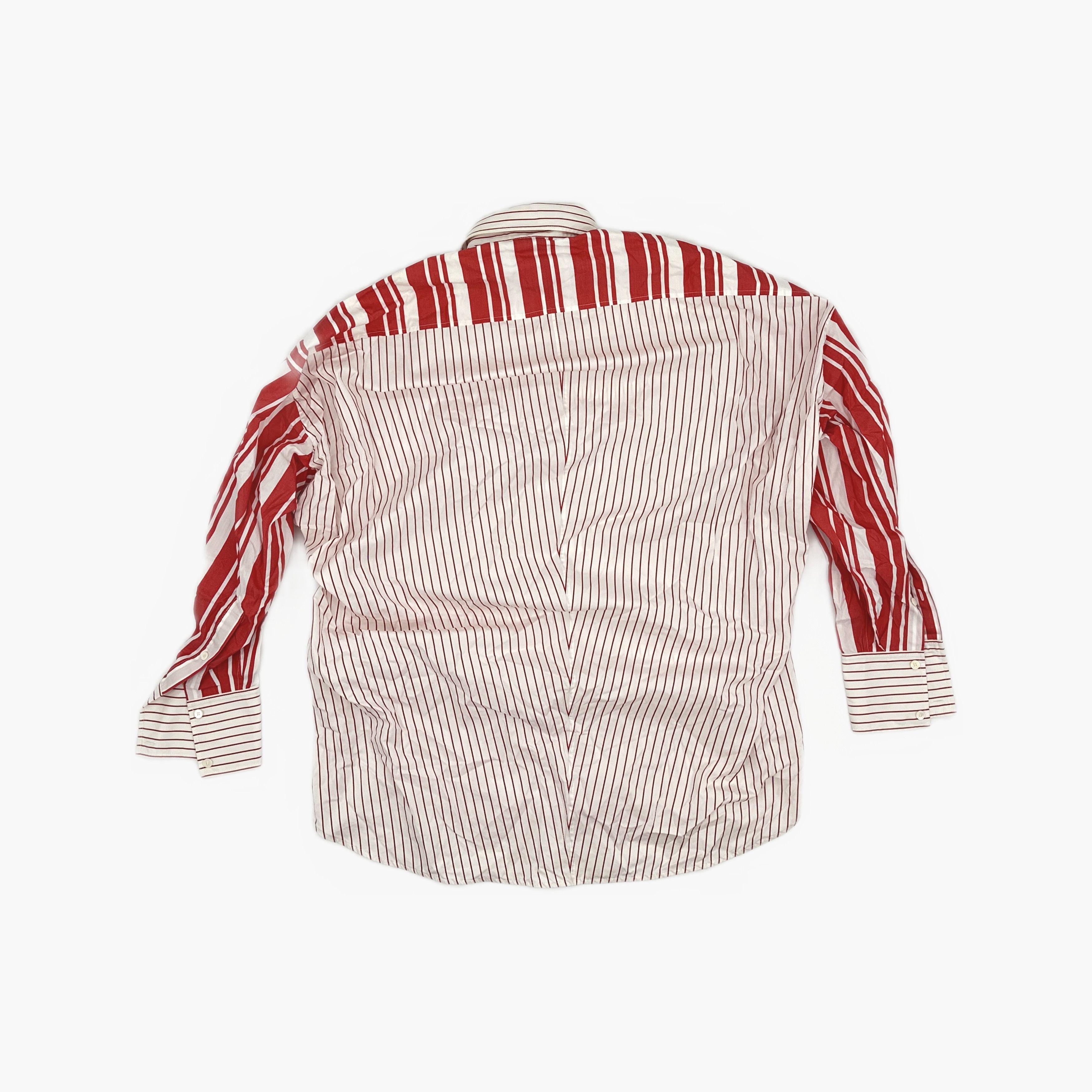 Celine Celine Red Striped Button Up Shirt Size 34 Size XXS / US 00 / IT 34 - 2 Thumbnail