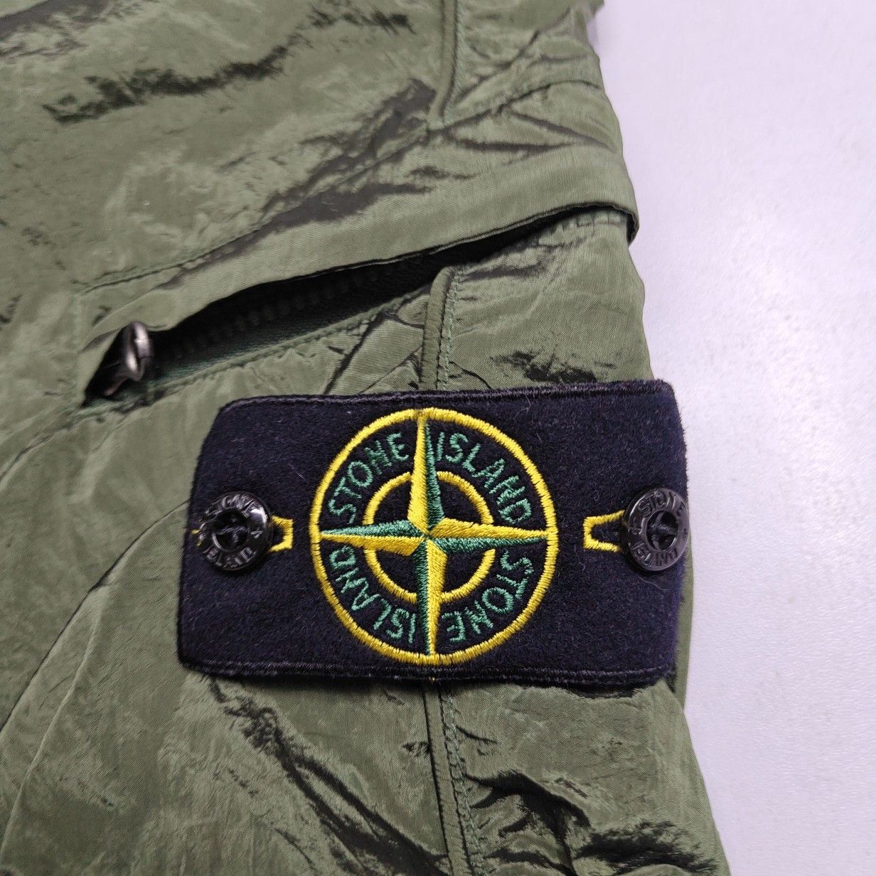 Stone Island Stone Island Olive Nylon Cargo Joggers Size 34 Size US 34 / EU 50 - 5 Thumbnail
