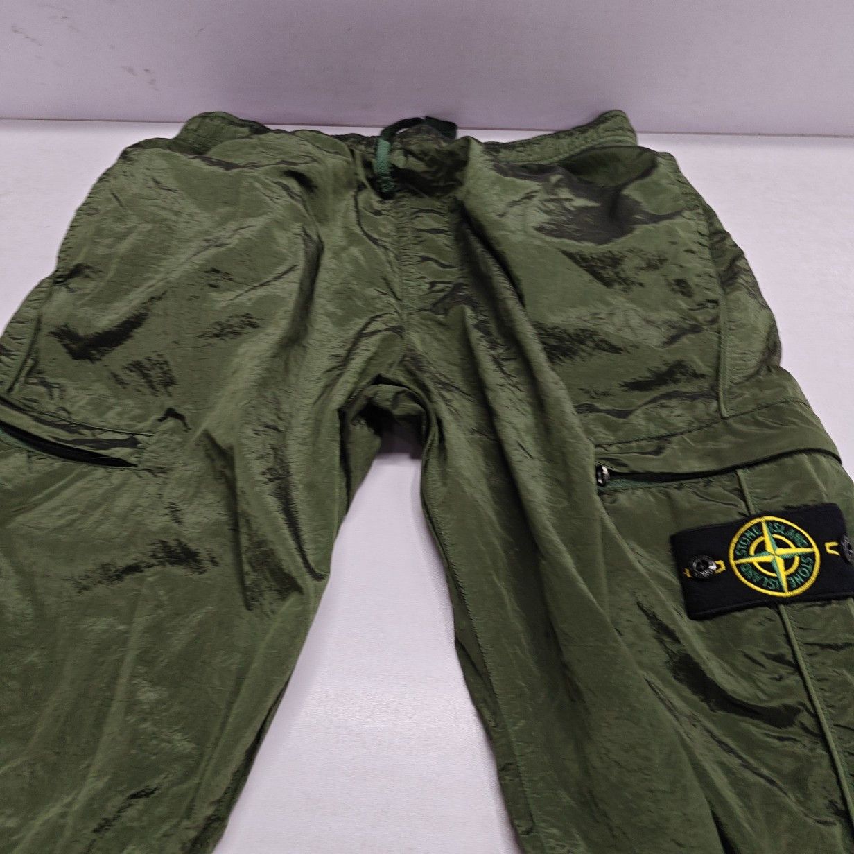 Stone Island Stone Island Olive Nylon Cargo Joggers Size 34 Size US 34 / EU 50 - 9 Thumbnail