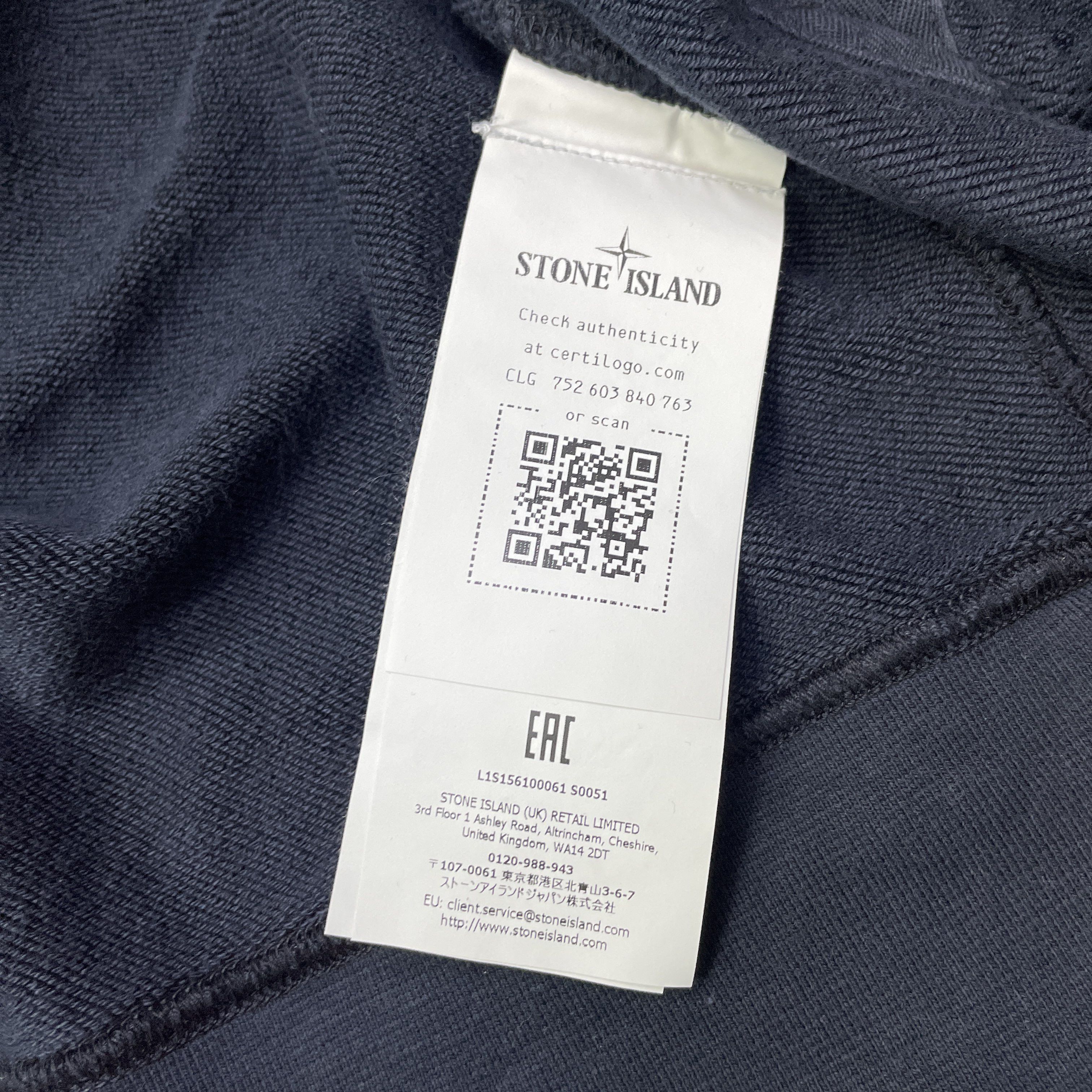 Stone Island Stone Island Logo Patch Zip-Up Hoodie Size XL Size US XL / EU 56 / 4 - 3 Thumbnail