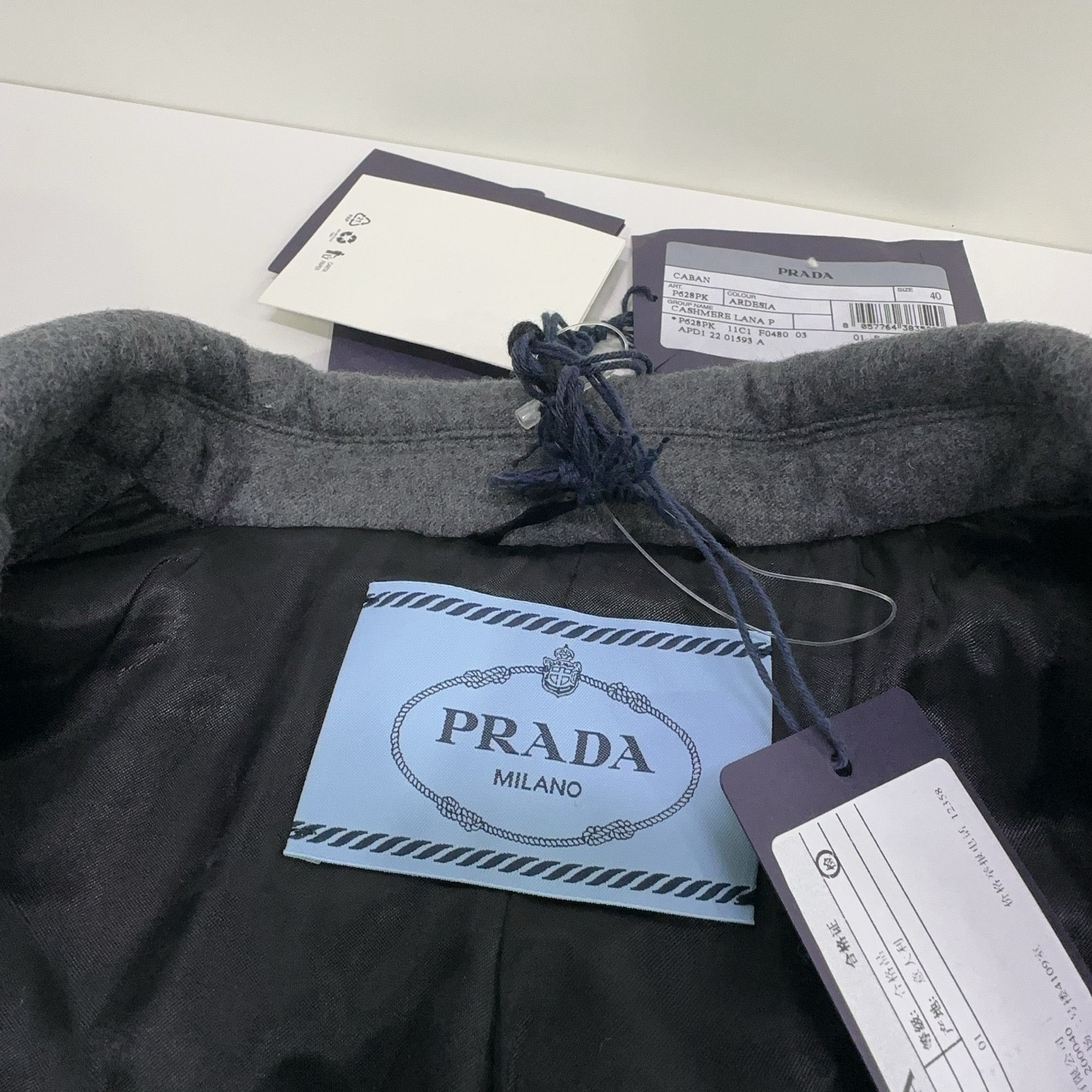 Prada Prada Cashmere Blend Belted Caban Coat Size 40 Size S / US 4 / IT 40 - 5 Thumbnail