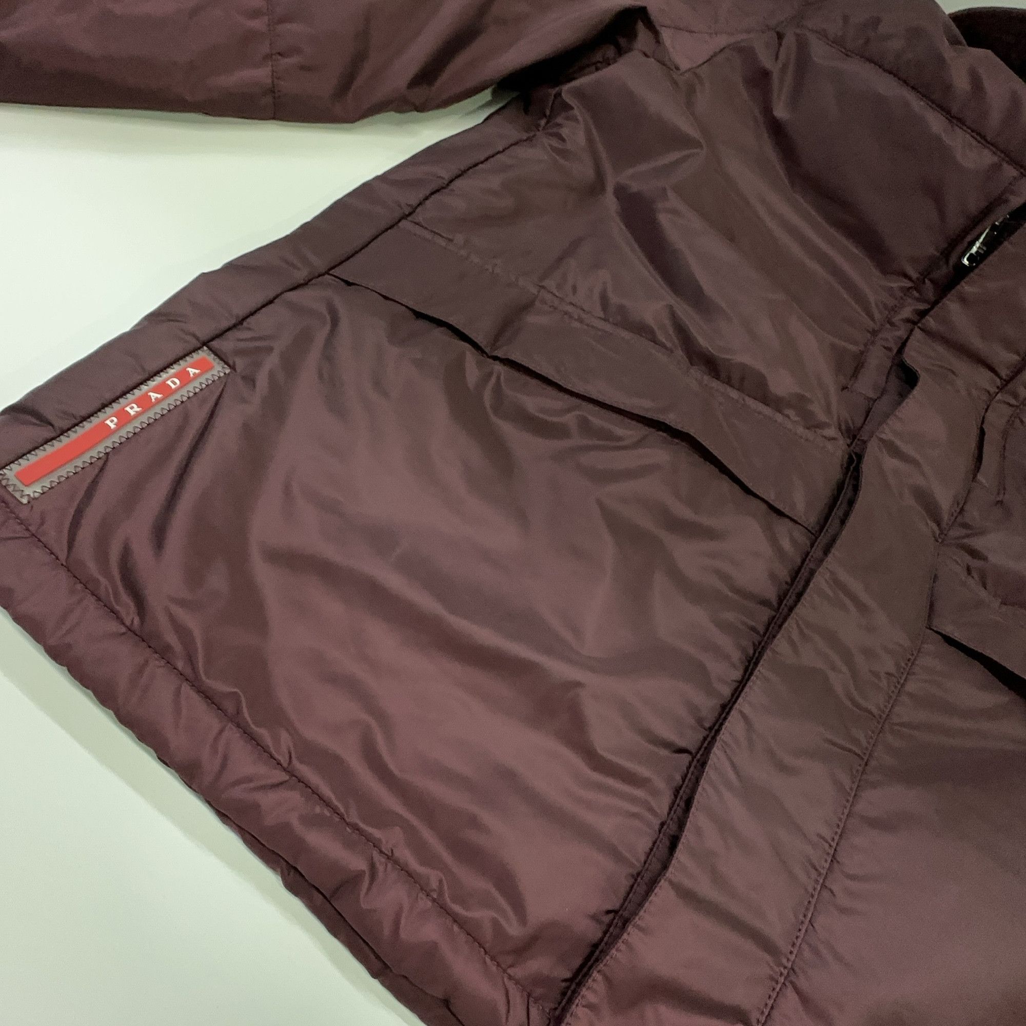 Prada Prada Logo Patch Hooded Jacket Size 48 Size US M / EU 48-50 / 2 - 6 Thumbnail