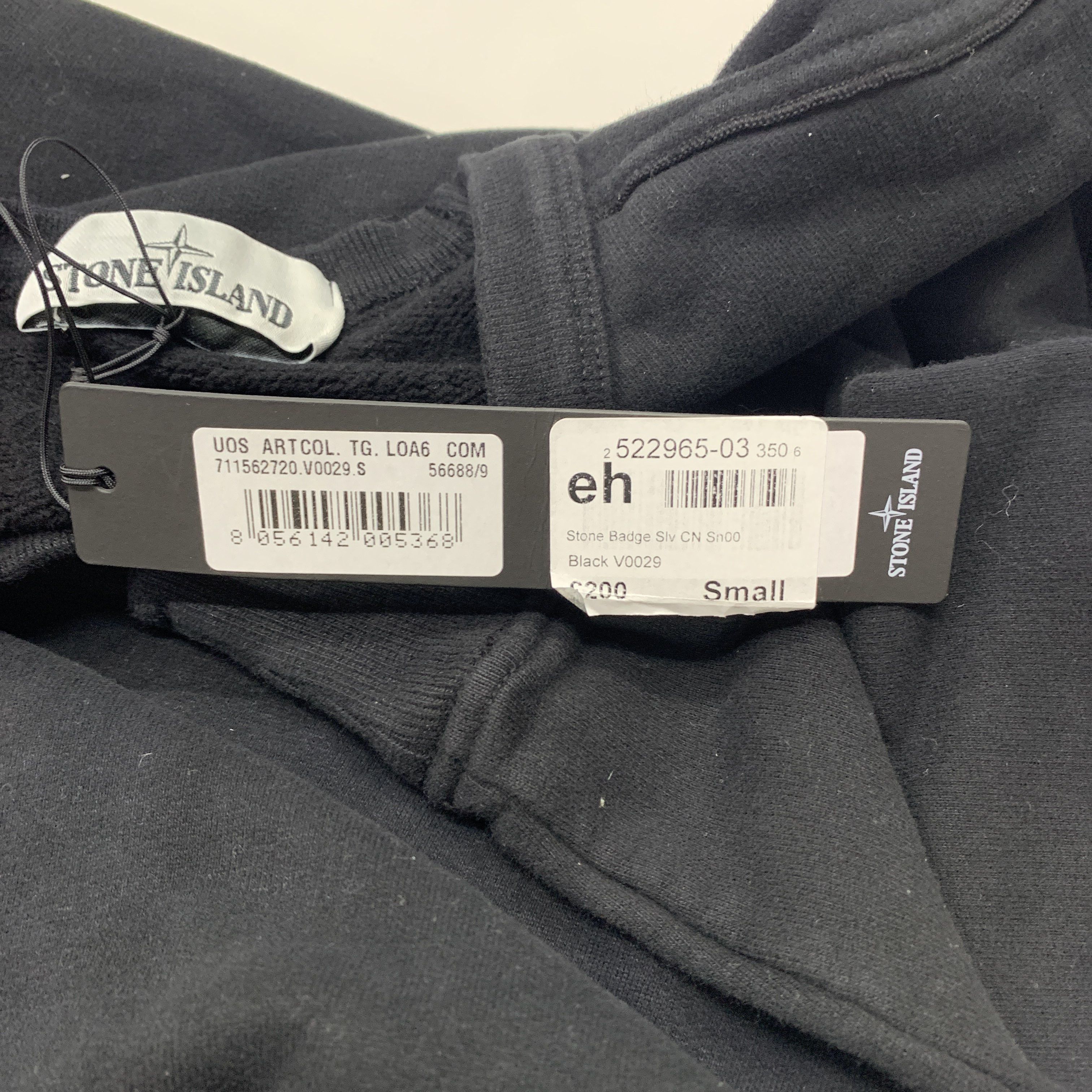 Stone Island STONE ISLAND Black Logo Patch Sweatshirt Size S Size US S / EU 44-46 / 1 - 4 Thumbnail