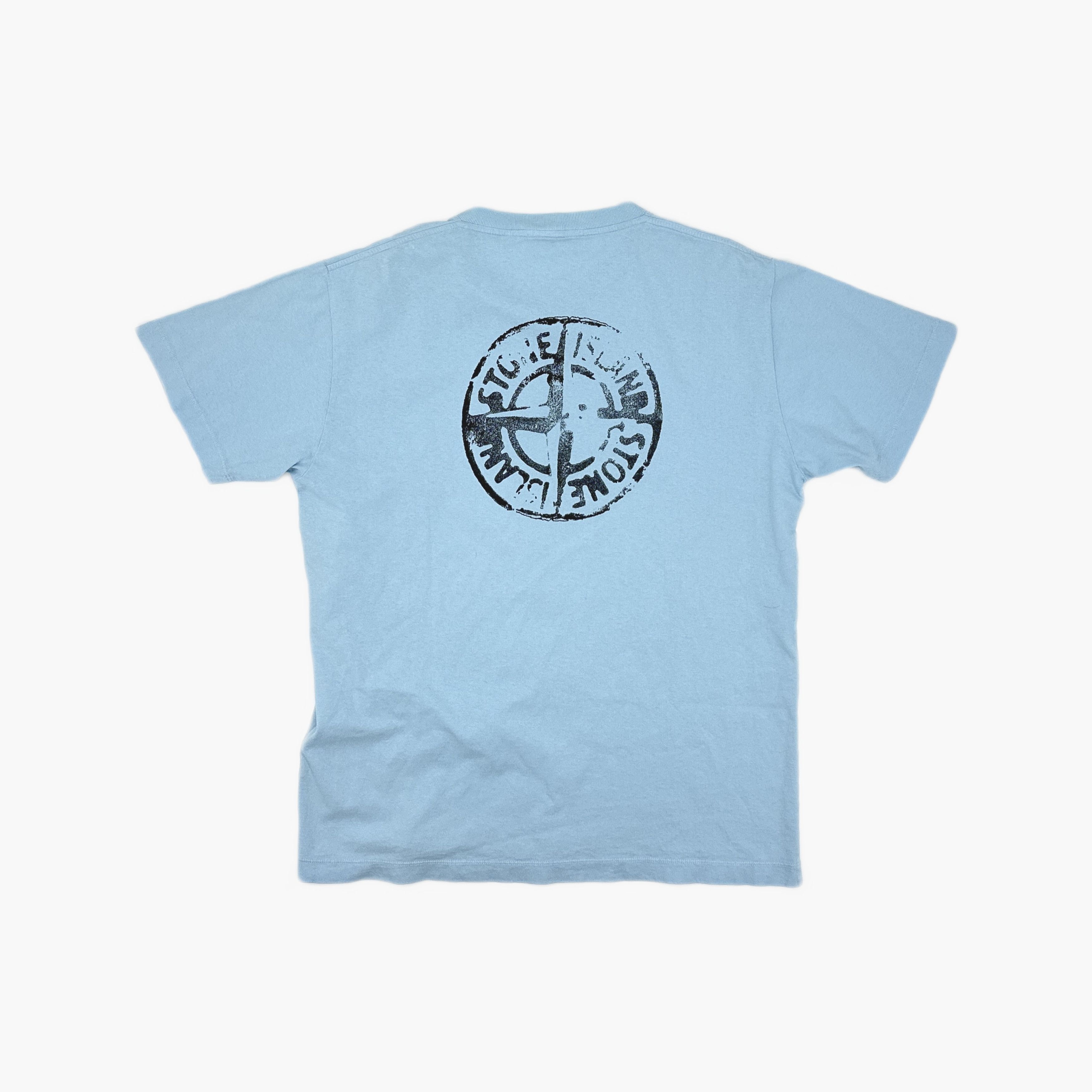 Stone Island Stone Island Logo Print T-Shirt Blue XL Size US XL / EU 56 / 4 - 2 Thumbnail