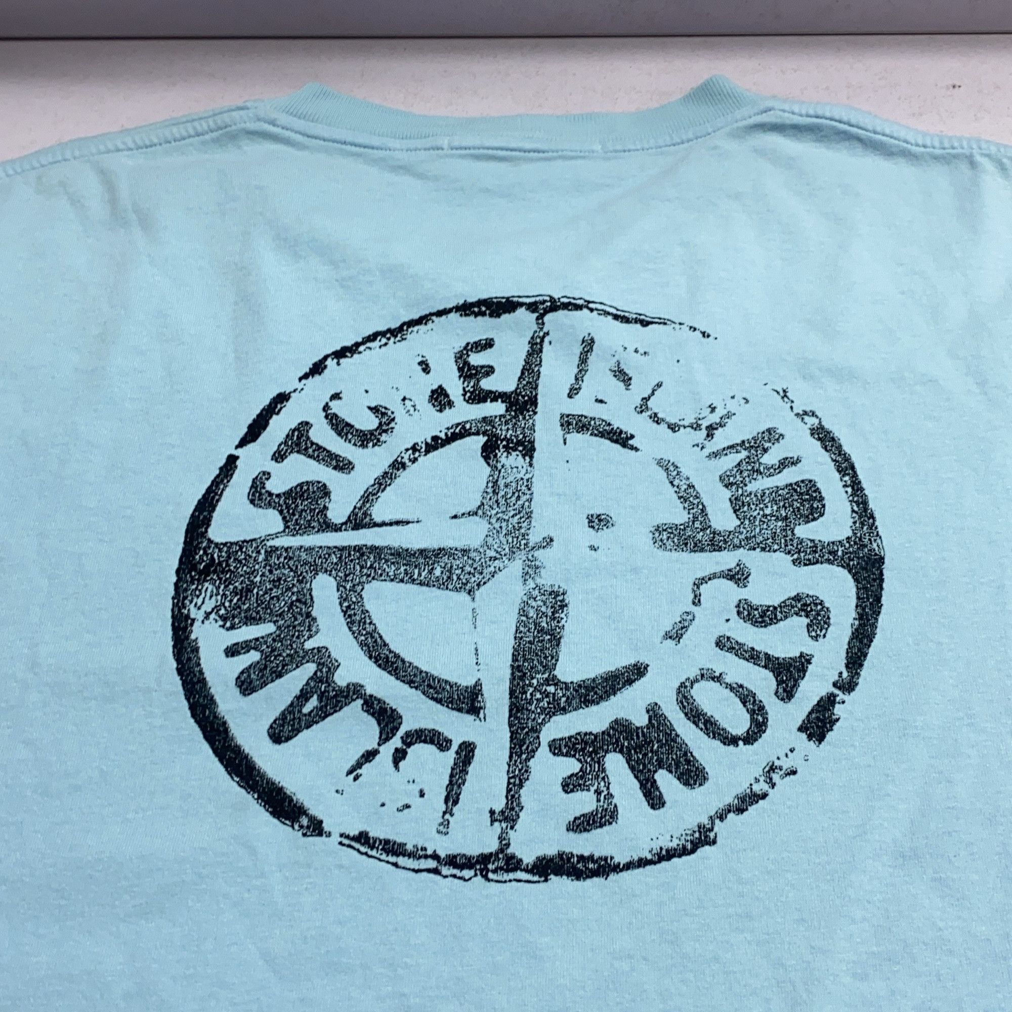 Stone Island Stone Island Logo Print T-Shirt Blue XL Size US XL / EU 56 / 4 - 7 Thumbnail
