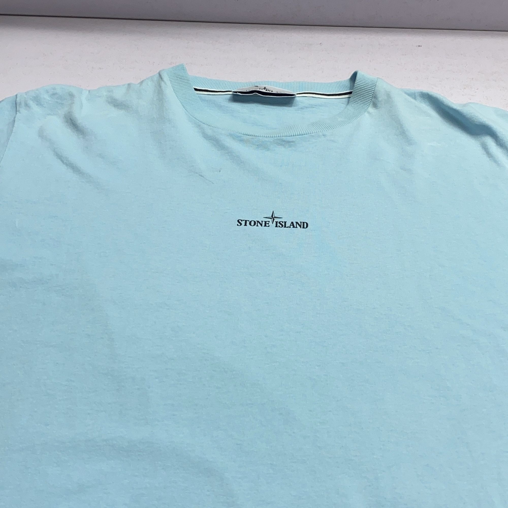 Stone Island Stone Island Logo Print T-Shirt Blue XL Size US XL / EU 56 / 4 - 12 Thumbnail