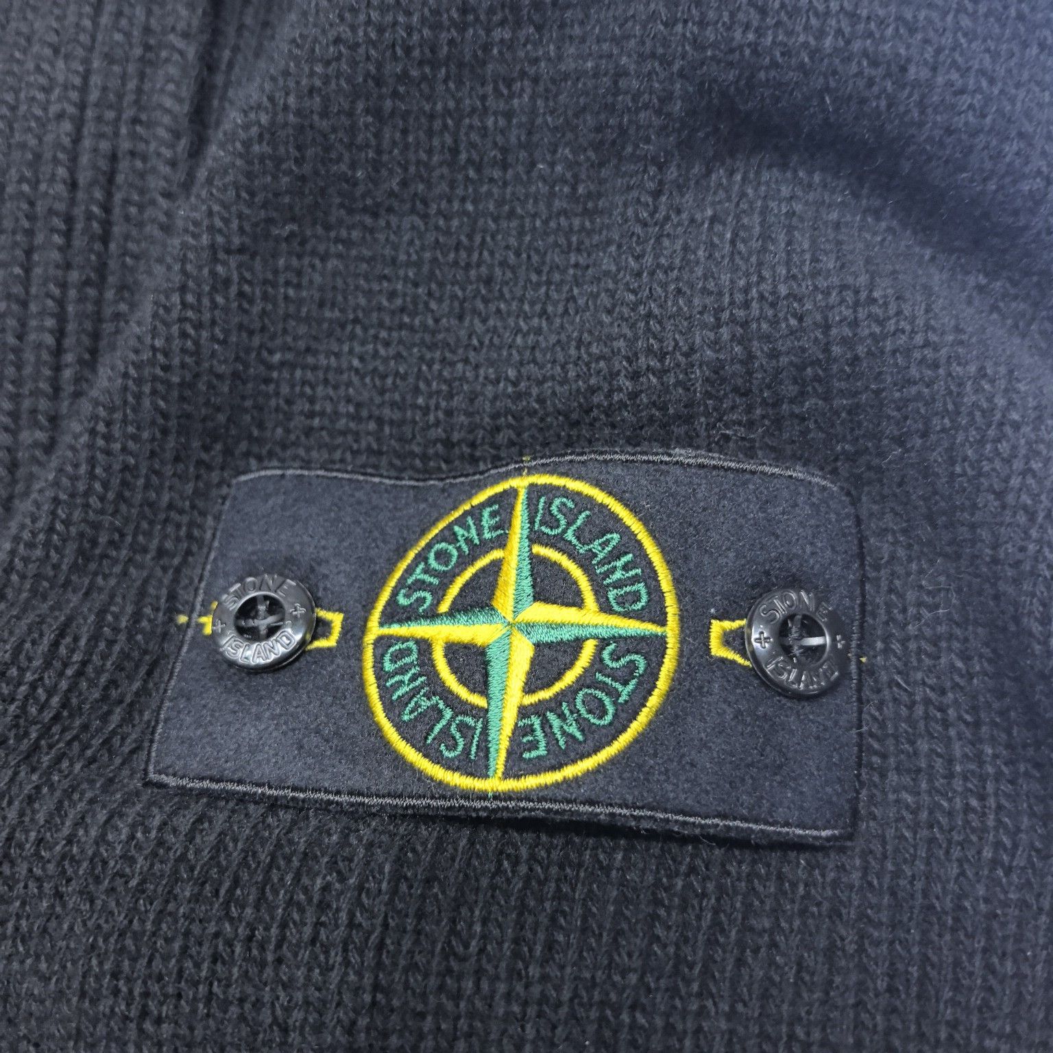 Stone Island Stone Island Compass Badge Knit Sweater Black Size L Size US L / EU 52-54 / 3 - 3 Thumbnail