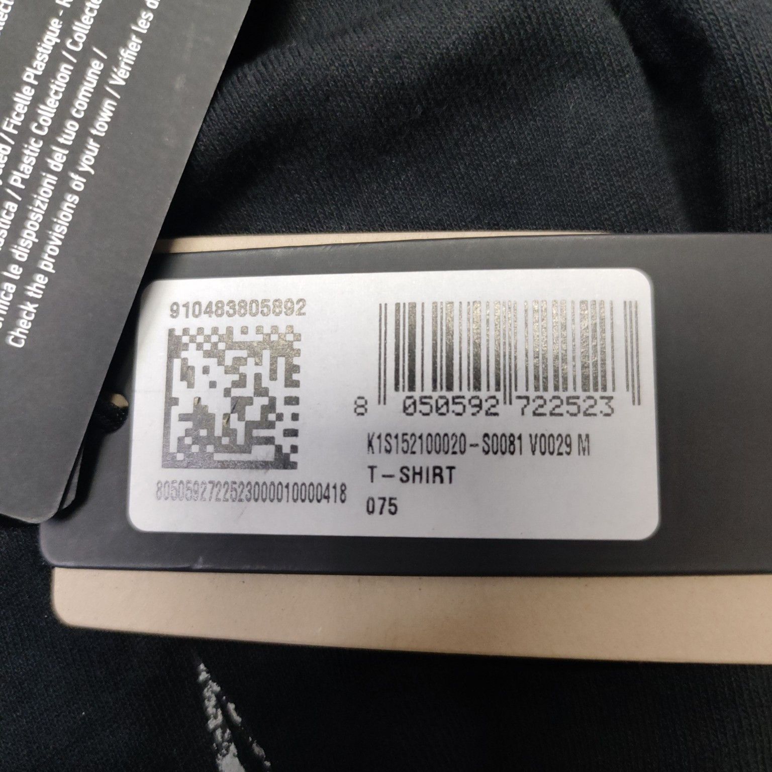 Stone Island Stone Island Logo Print T-Shirt Black Size M Size US M / EU 48-50 / 2 - 8 Thumbnail