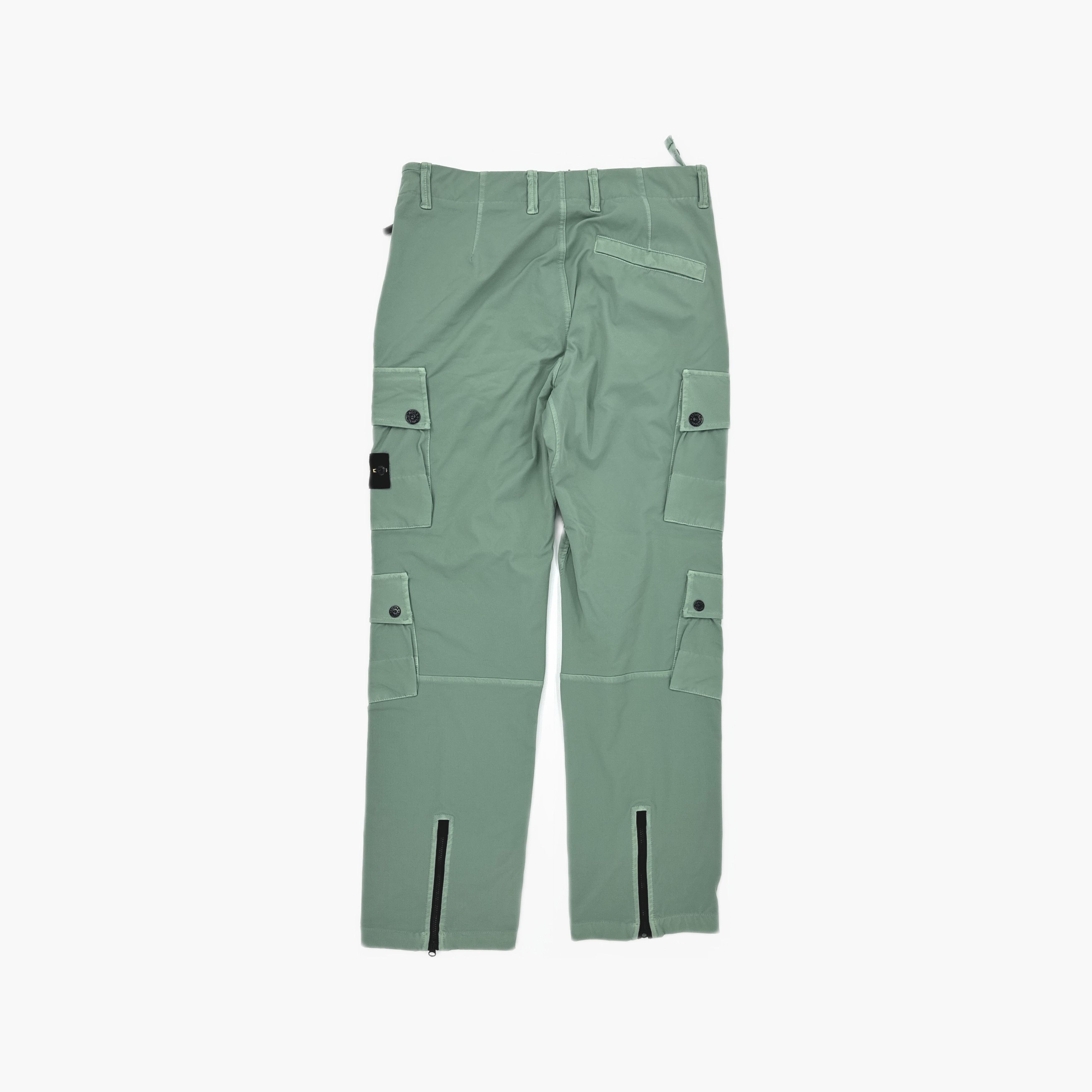 Stone Island Stone Island Green Cargo Pants Size 31 Size US 31 - 2 Thumbnail