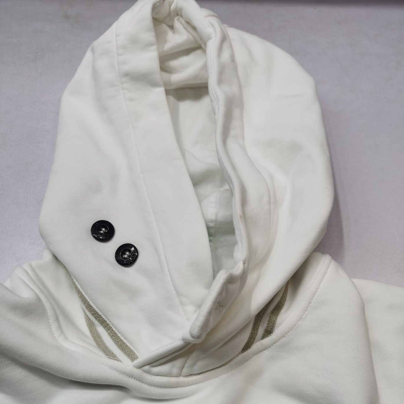 Stone Island Stone Island Button Neck Hooded Sweatshirt Size S Size US S / EU 44-46 / 1 - 11 Thumbnail