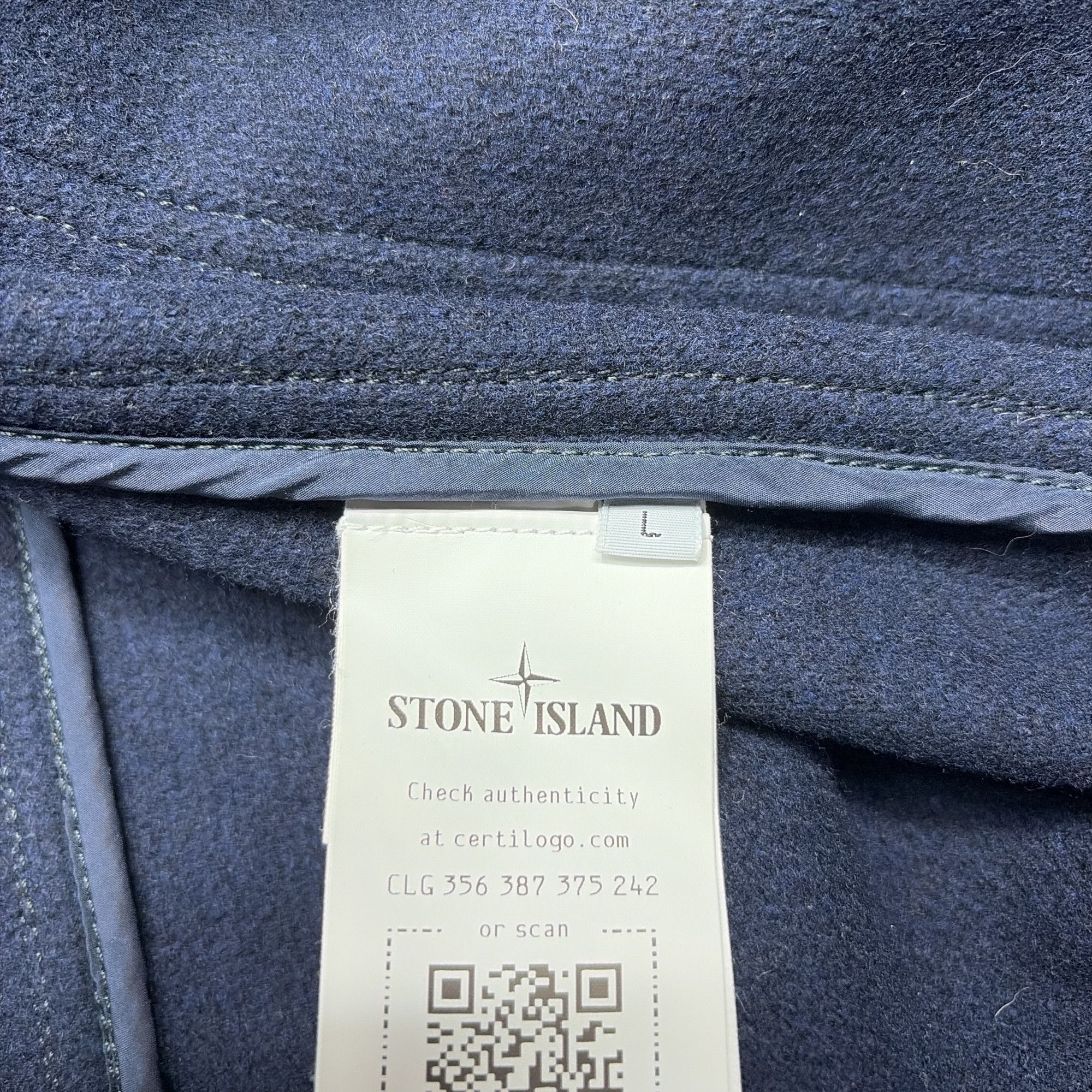 Stone Island Stone Island Wool Blend Peacoat Size L Size US L / EU 52-54 / 3 - 3 Thumbnail