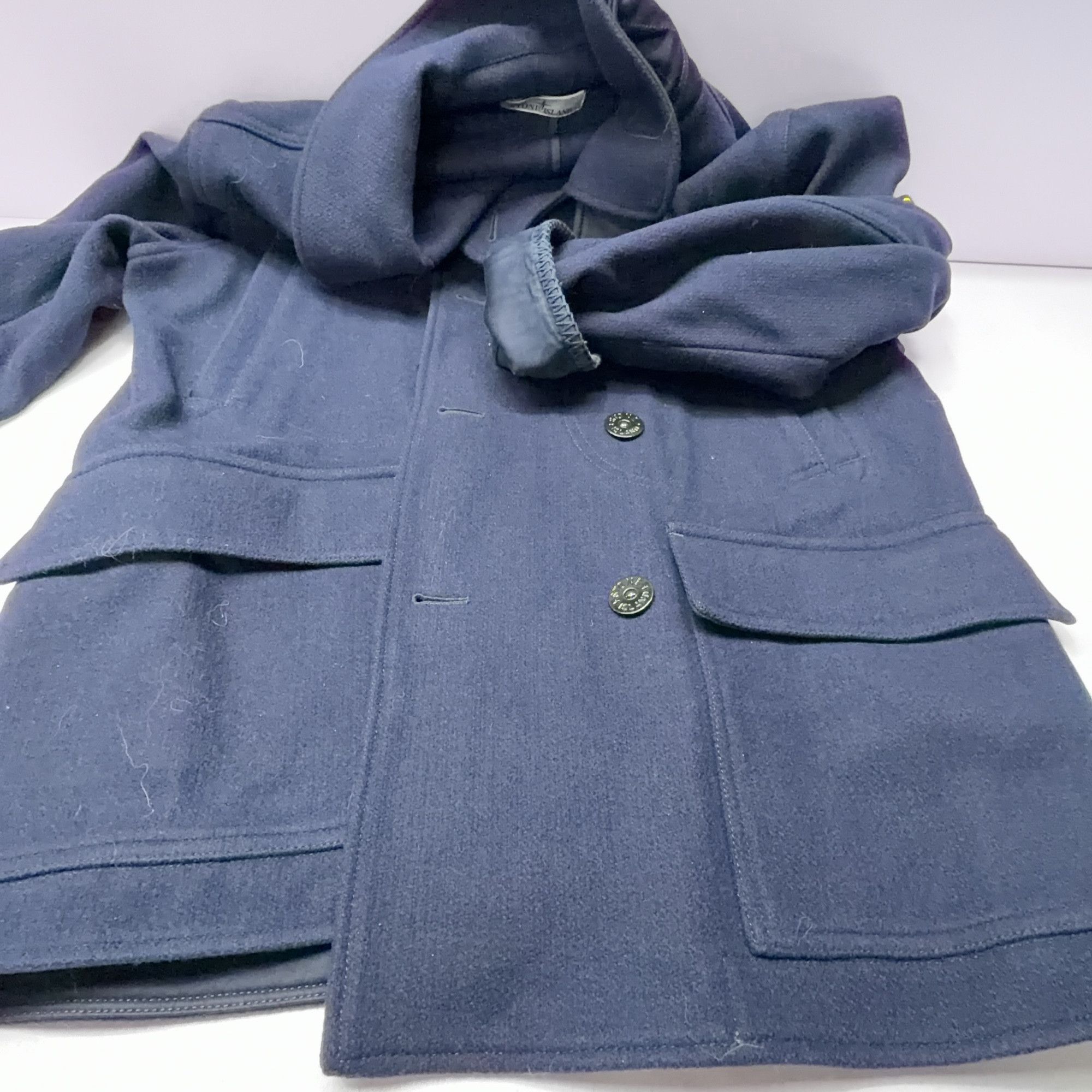 Stone Island Stone Island Wool Blend Peacoat Size L Size US L / EU 52-54 / 3 - 13 Thumbnail