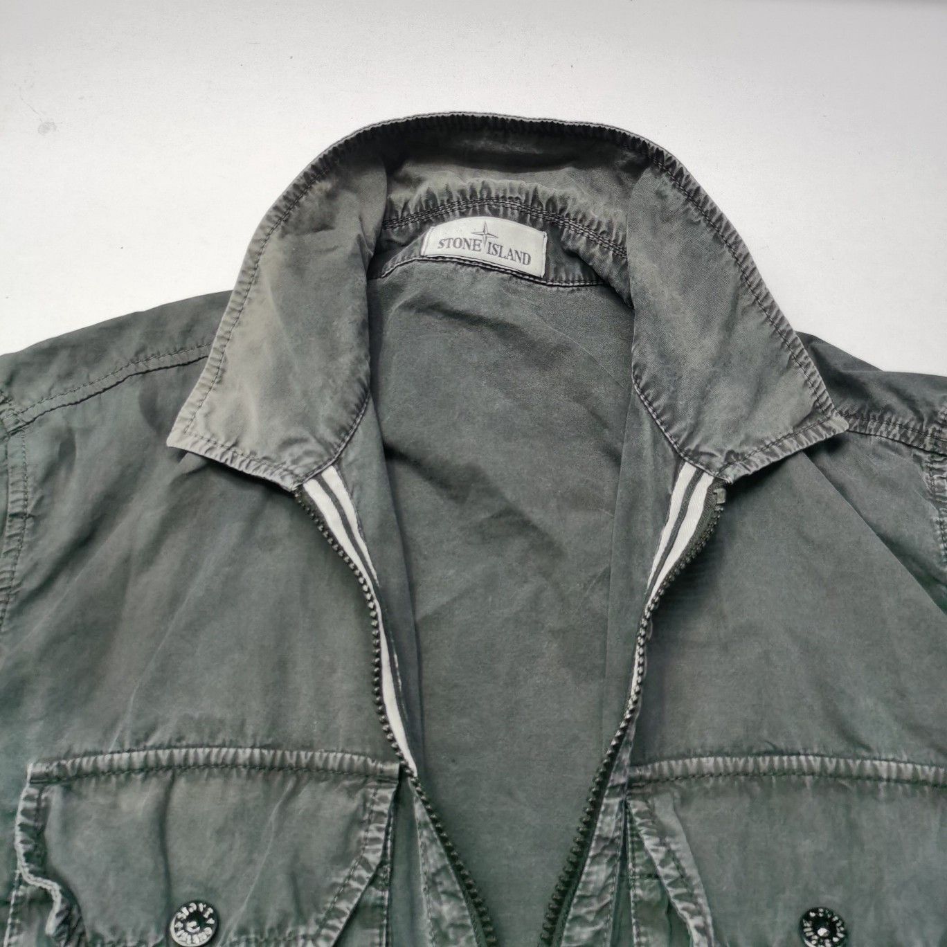 Stone Island Stone Island Washed Overshirt Jacket Size L Size US L / EU 52-54 / 3 - 11 Thumbnail