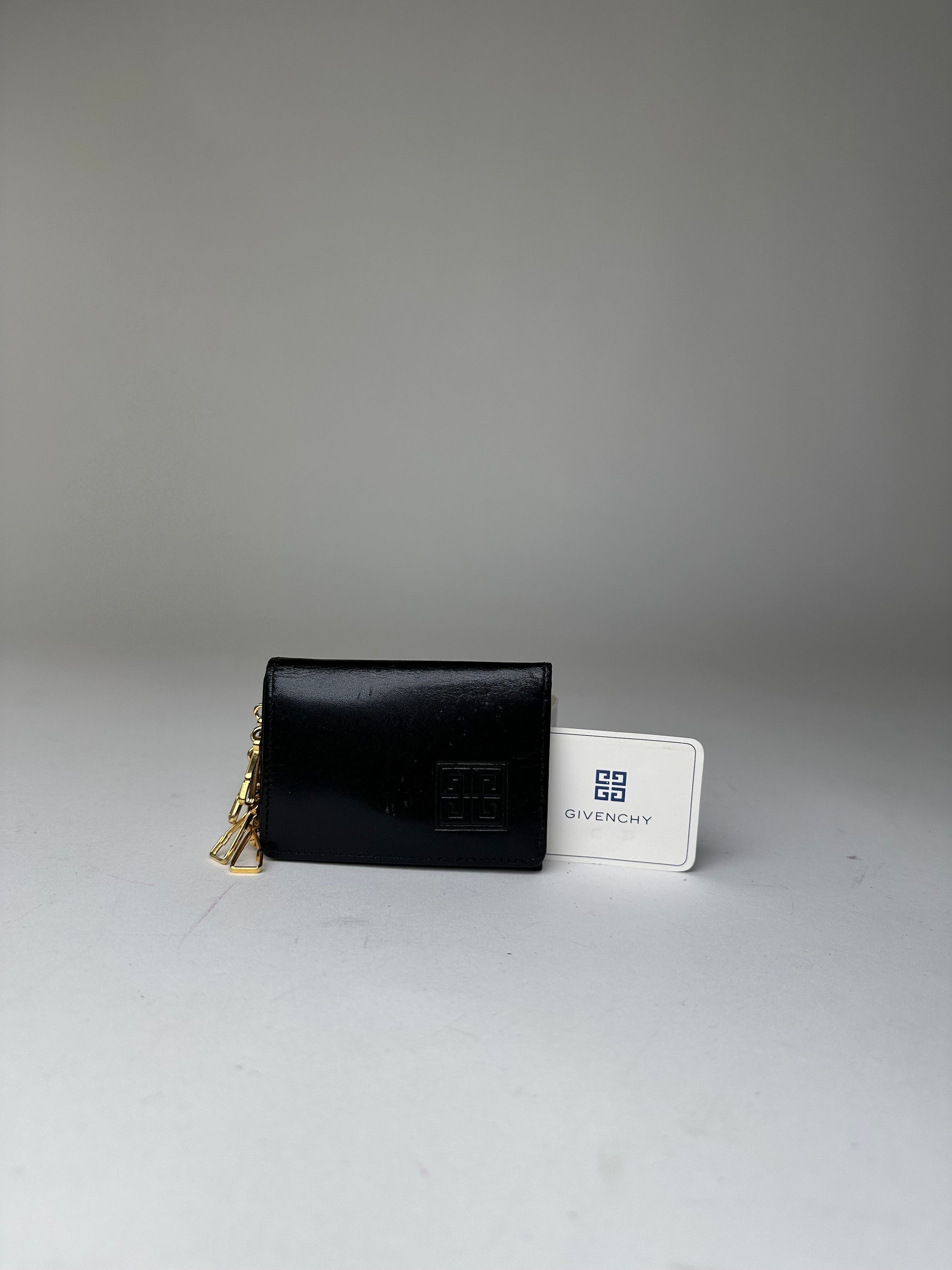 Givenchy Vintage 4G Logo Leather Key Holder Black Size ONE SIZE - 11 Thumbnail