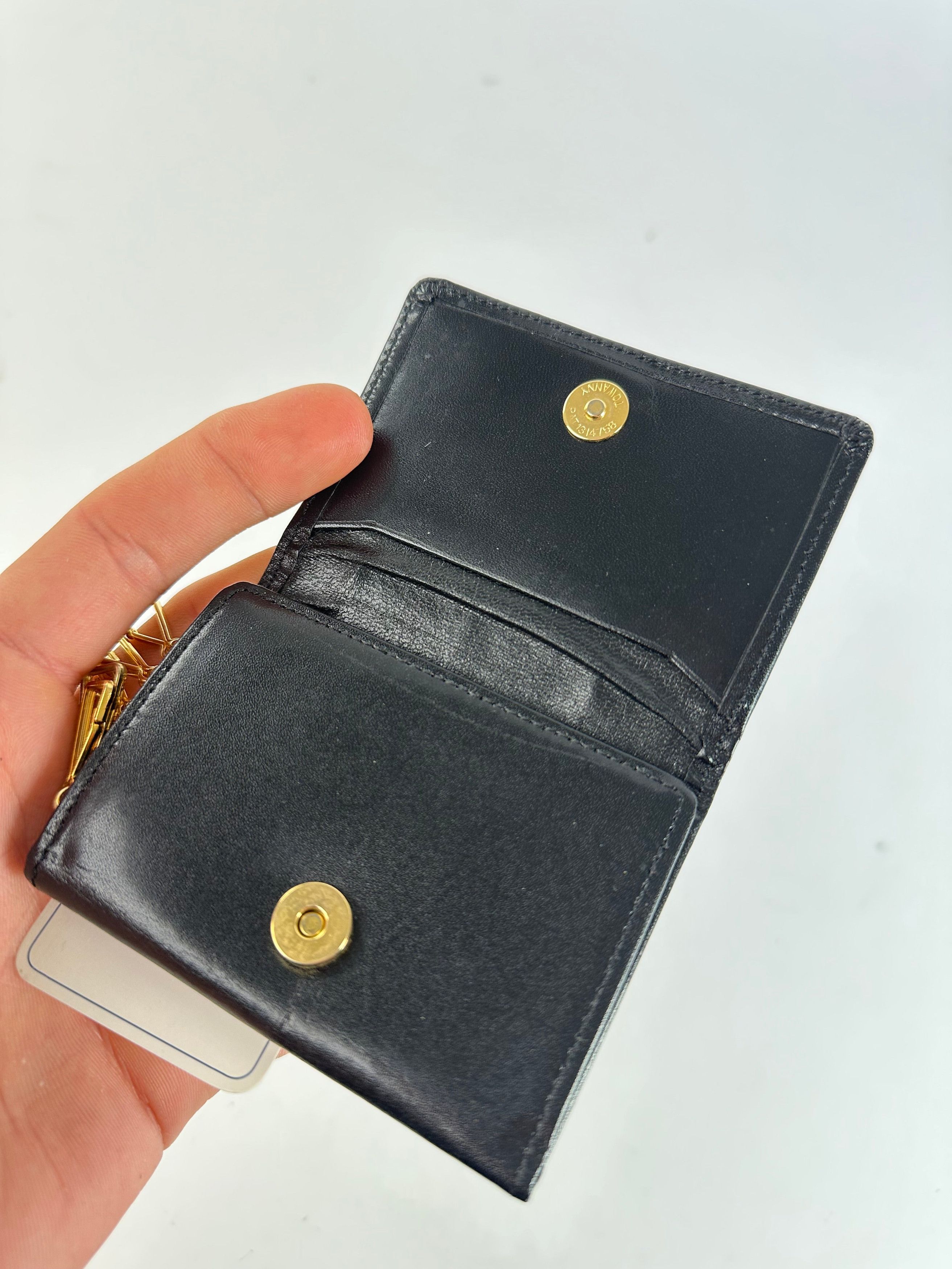 Givenchy Vintage 4G Logo Leather Key Holder Black Size ONE SIZE - 4 Thumbnail
