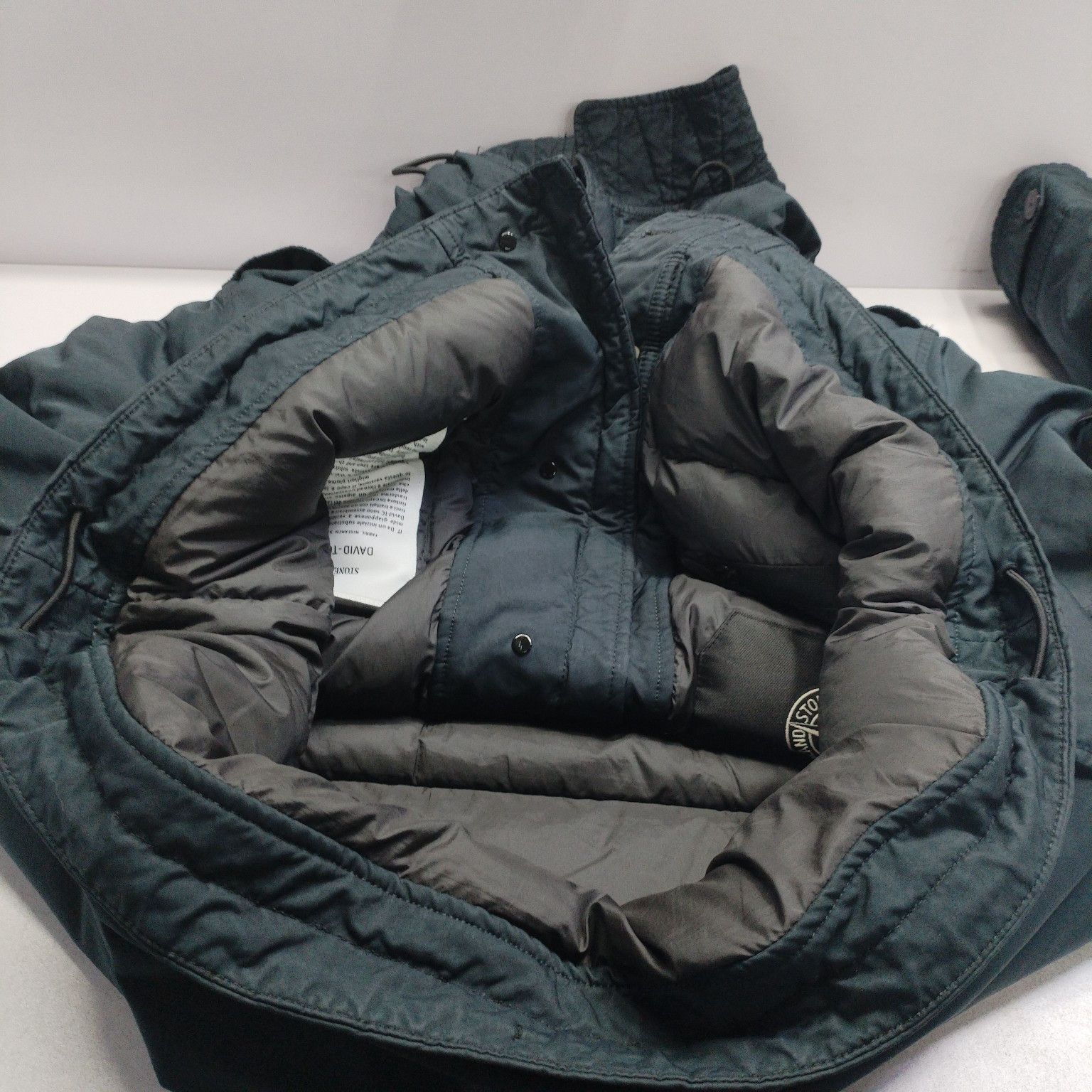 Stone Island Stone Island Logo Patch Hooded Jacket Navy Size L Size US L / EU 52-54 / 3 - 18 Thumbnail