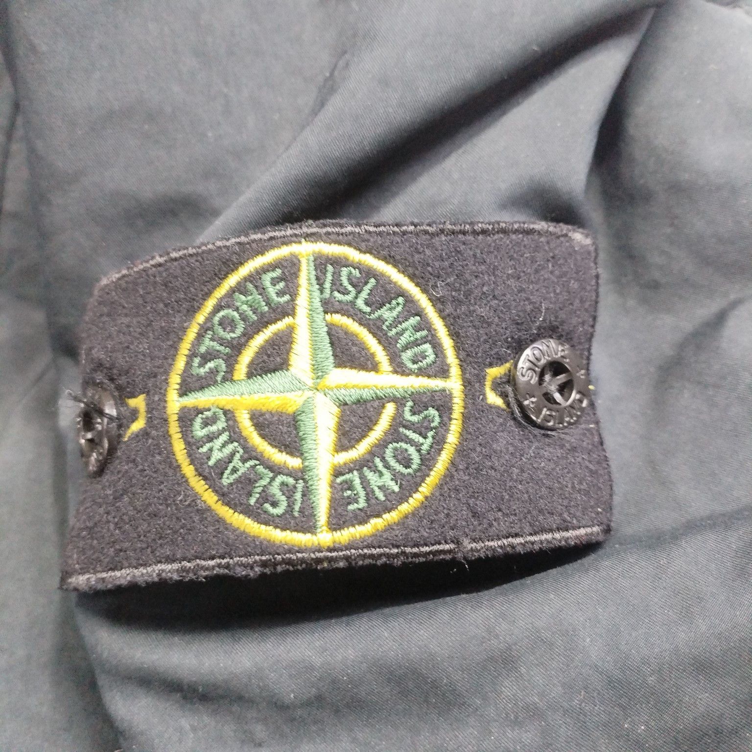 Stone Island Stone Island Logo Patch Hooded Jacket Navy Size L Size US L / EU 52-54 / 3 - 6 Thumbnail