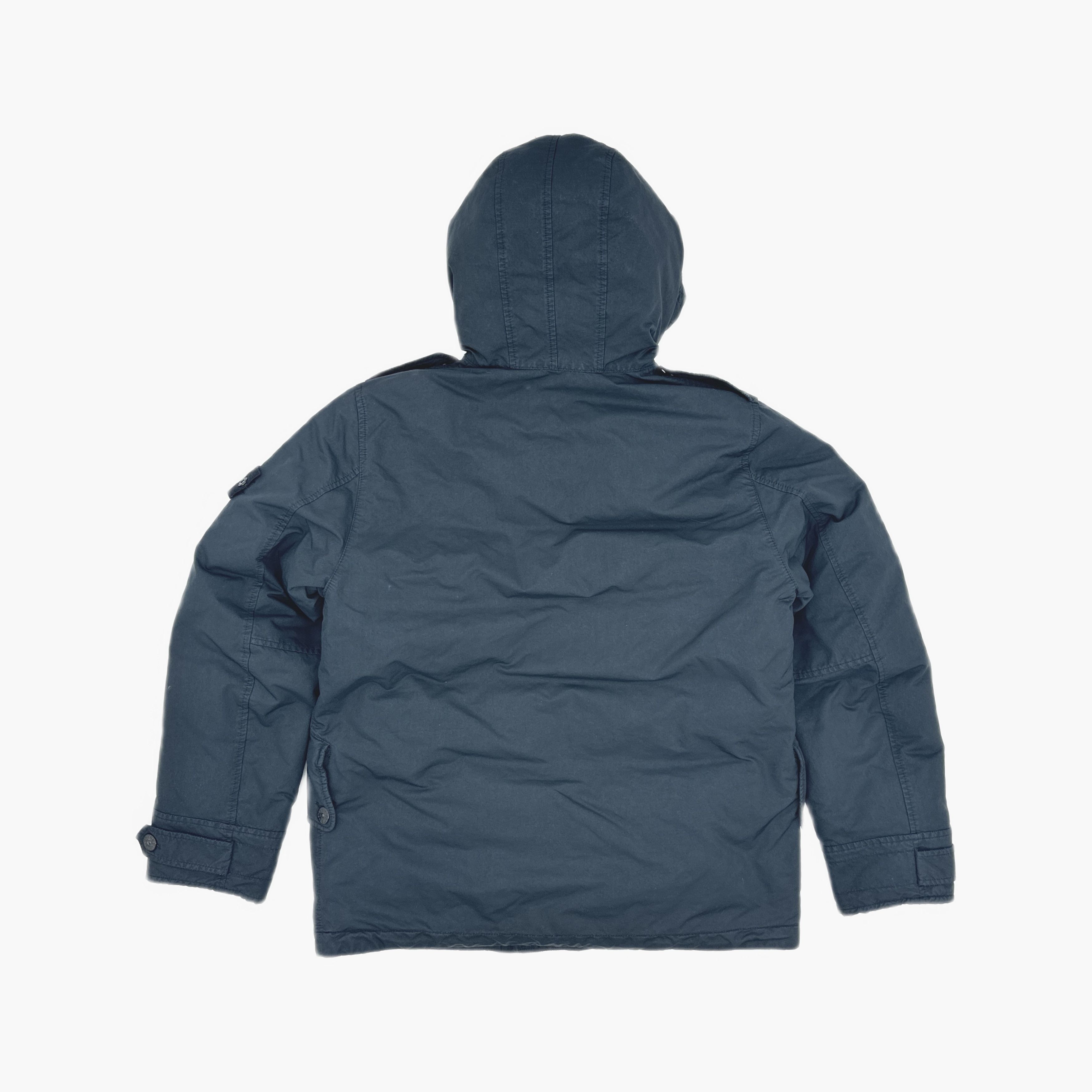 Stone Island Stone Island Logo Patch Hooded Jacket Navy Size L Size US L / EU 52-54 / 3 - 2 Thumbnail