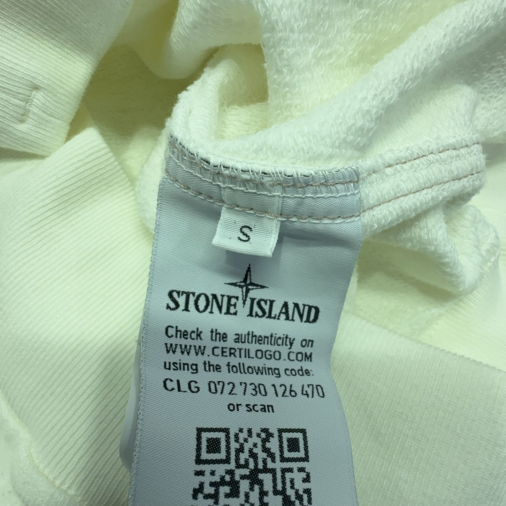 Stone Island Stone Island Logo Hoodie White Size S Size US S / EU 44-46 / 1 - 4 Thumbnail