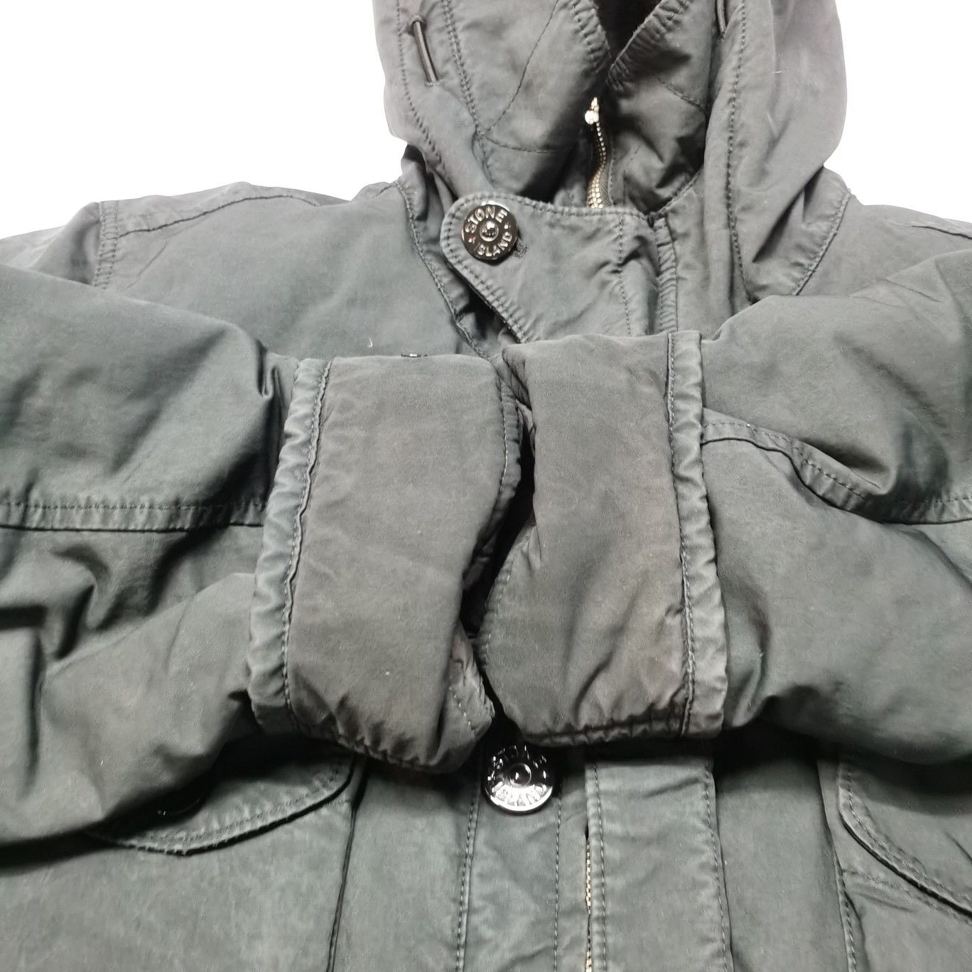 Stone Island Stone Island Down Hooded Jacket Navy Size M Size US M / EU 48-50 / 2 - 11 Thumbnail