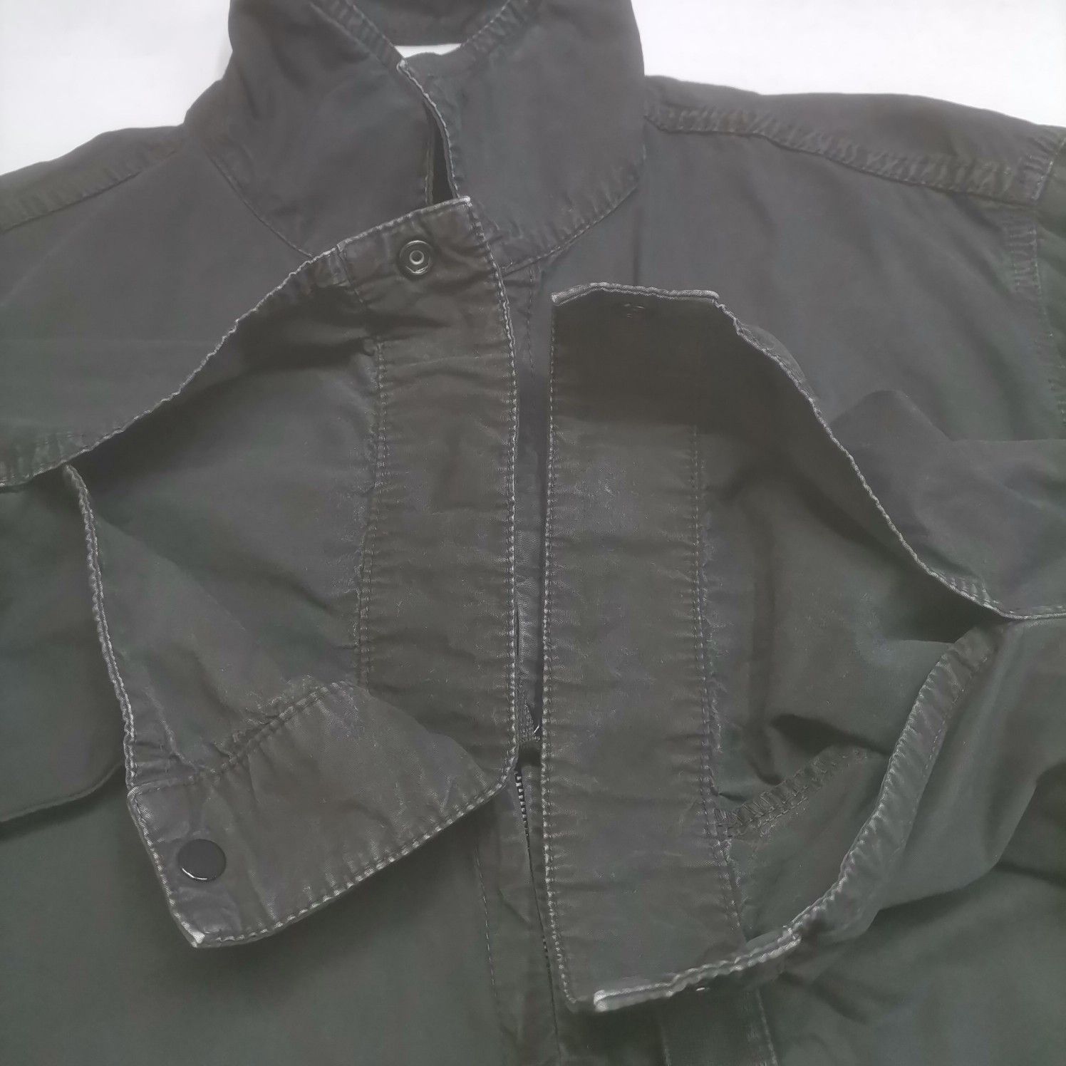 Stone Island Stone Island Washed Zip-Up Jacket Size M Size US M / EU 48-50 / 2 - 9 Thumbnail