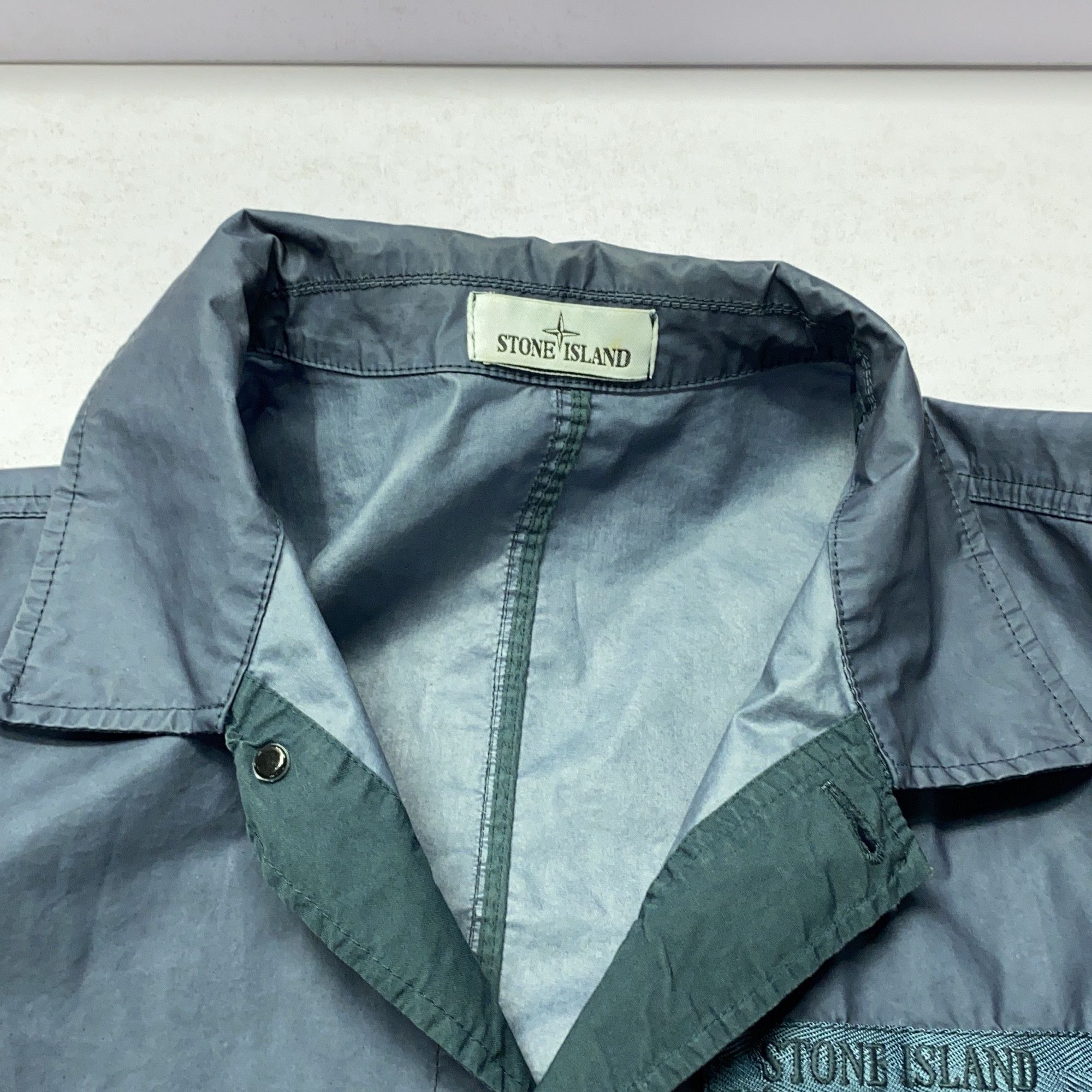 Stone Island Stone Island Button Up Jacket Blue Size XL Size US XL / EU 56 / 4 - 7 Thumbnail
