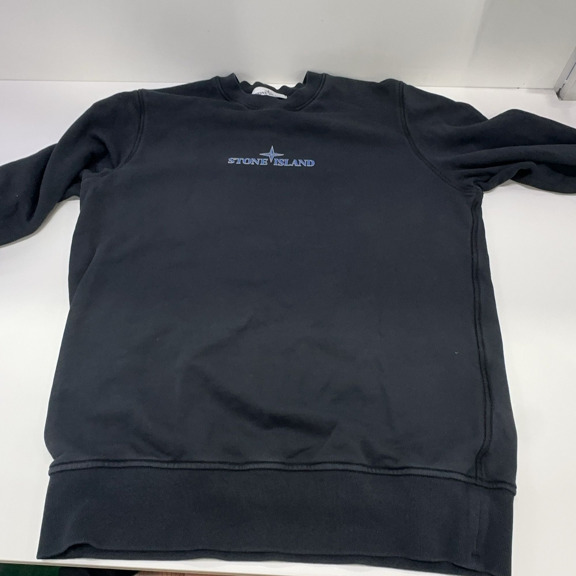Stone Island Stone Island Embroidered Logo Sweatshirt Black Size M Size US M / EU 48-50 / 2 - 7 Thumbnail