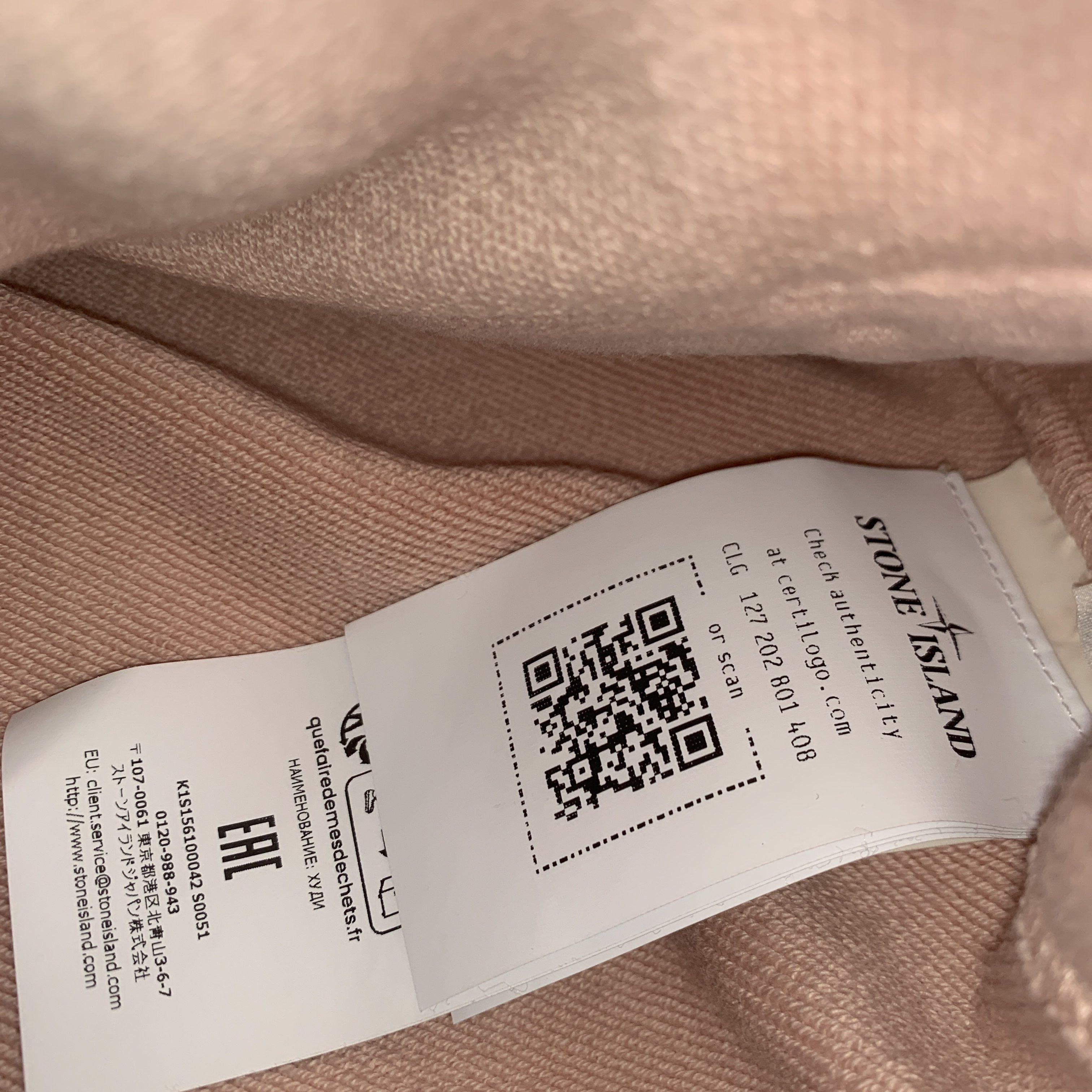 Stone Island Stone Island Pink Zip Hoodie Size M Size US M / EU 48-50 / 2 - 4 Thumbnail
