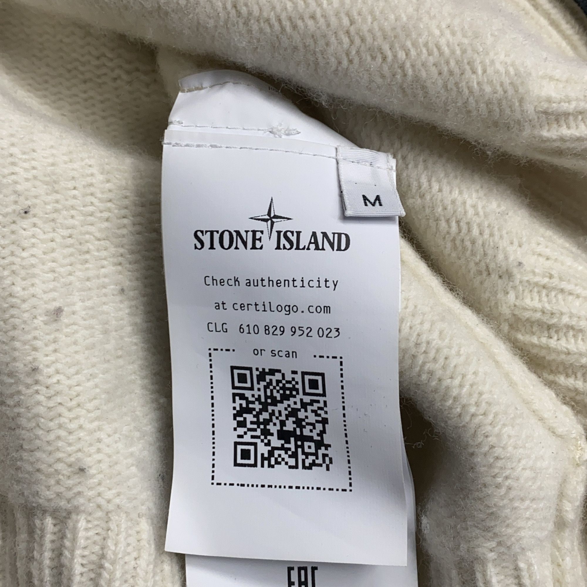 Stone Island Stone Island Wool Blend Logo Patch Cardigan Size M Size US M / EU 48-50 / 2 - 5 Thumbnail