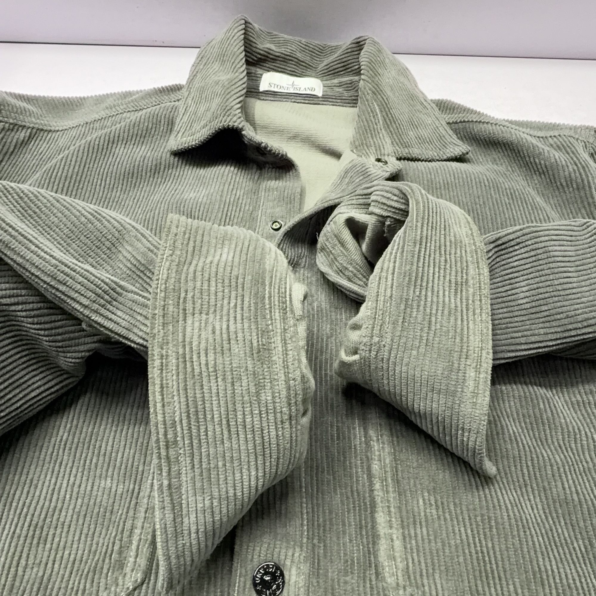 Stone Island Stone Island Corduroy Button Up Shirt XL Size US XL / EU 56 / 4 - 11 Thumbnail