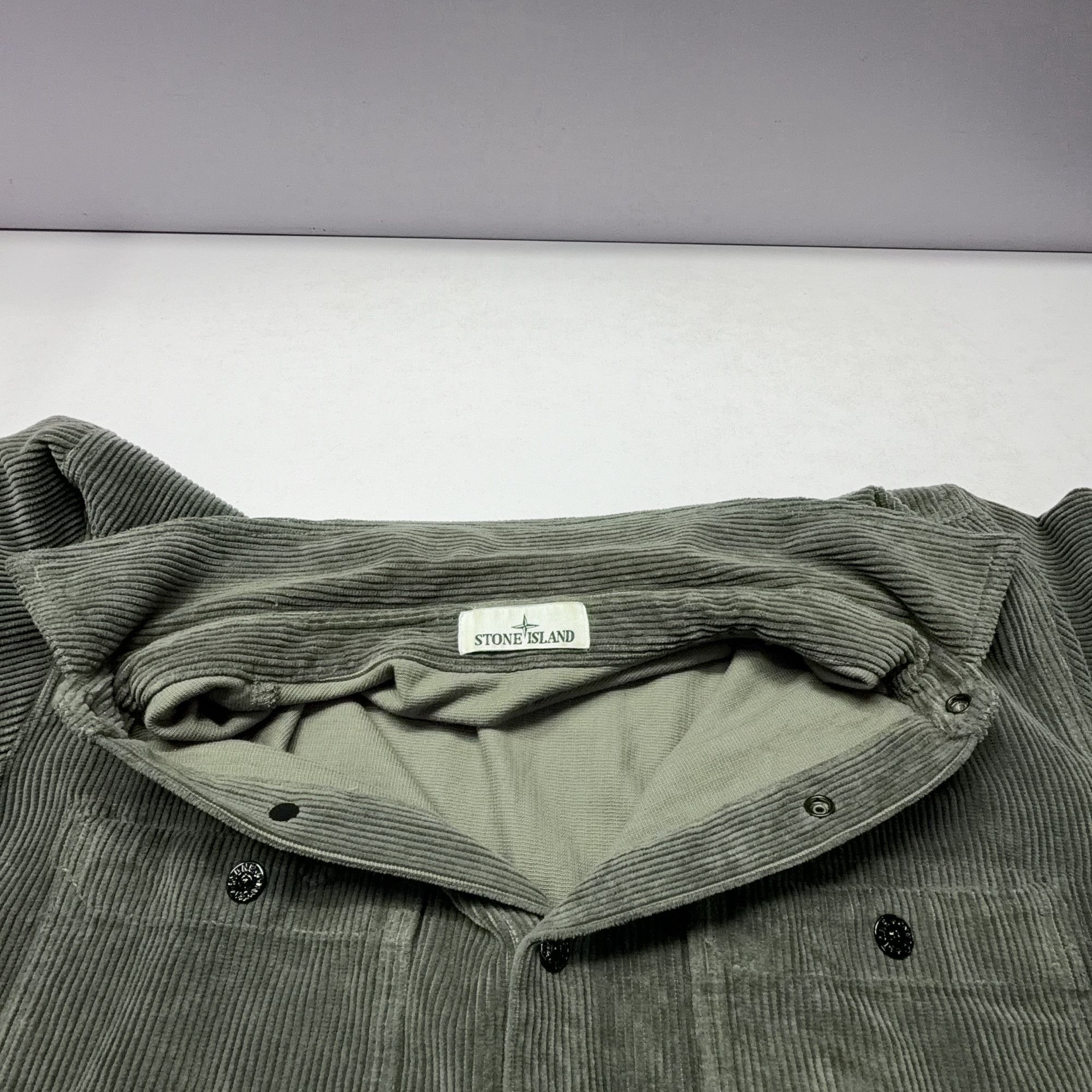 Stone Island Stone Island Corduroy Button Up Shirt XL Size US XL / EU 56 / 4 - 7 Thumbnail