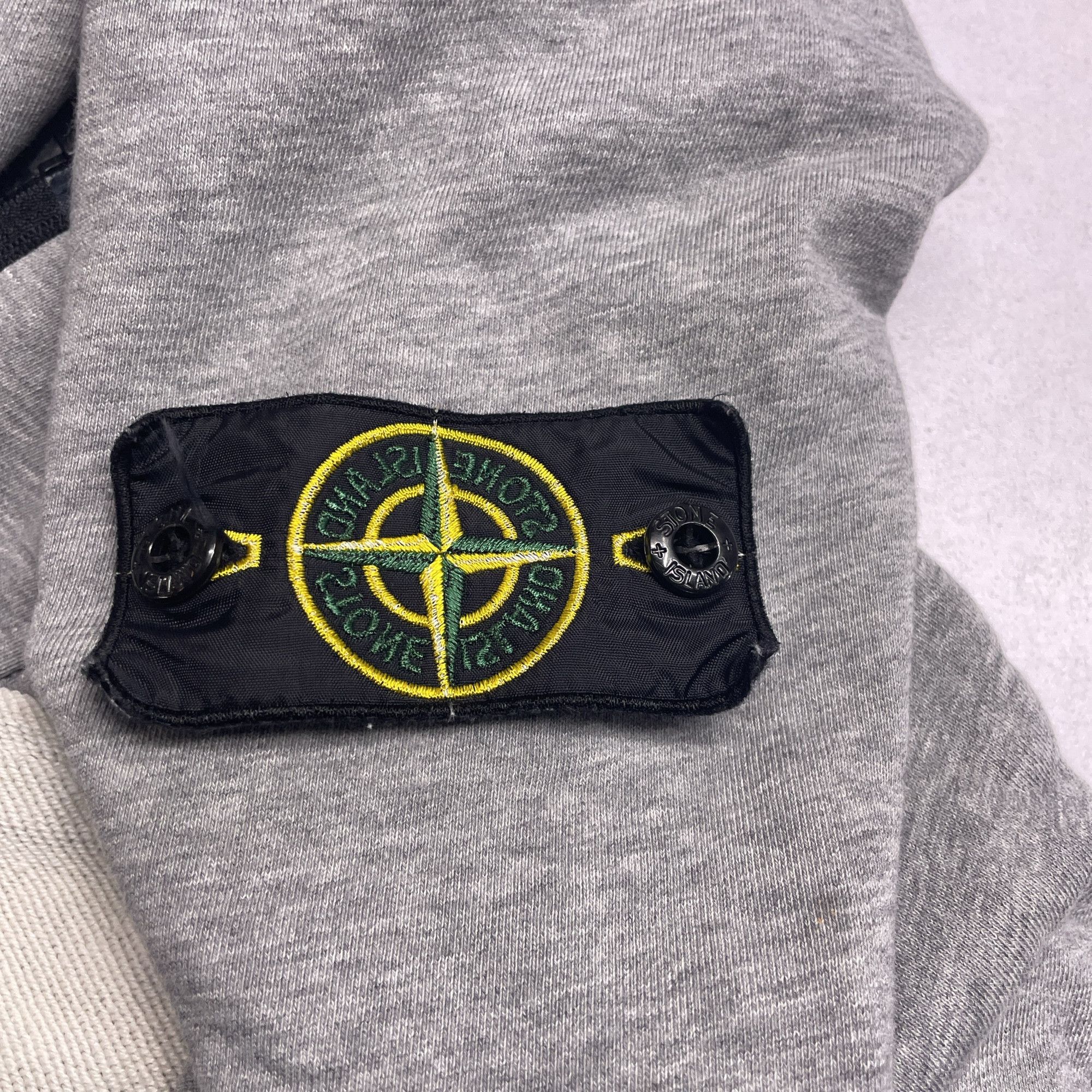 Stone Island Stone Island Gray Zip Hoodie Size XL Size US XL / EU 56 / 4 - 5 Thumbnail
