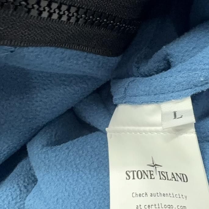 Stone Island Stone Island Hooded Soft Shell Jacket Blue Size L Size US L / EU 52-54 / 3 - 10 Thumbnail