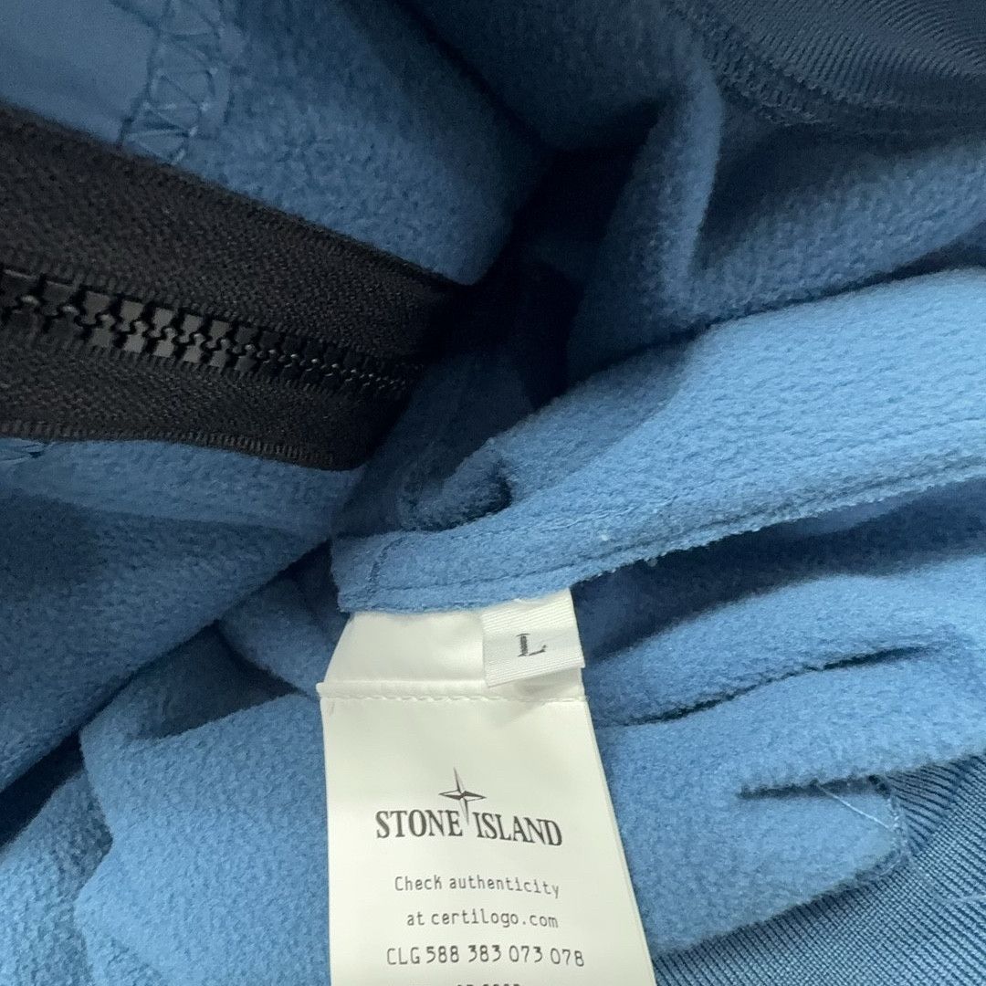 Stone Island Stone Island Hooded Soft Shell Jacket Blue Size L Size US L / EU 52-54 / 3 - 8 Thumbnail