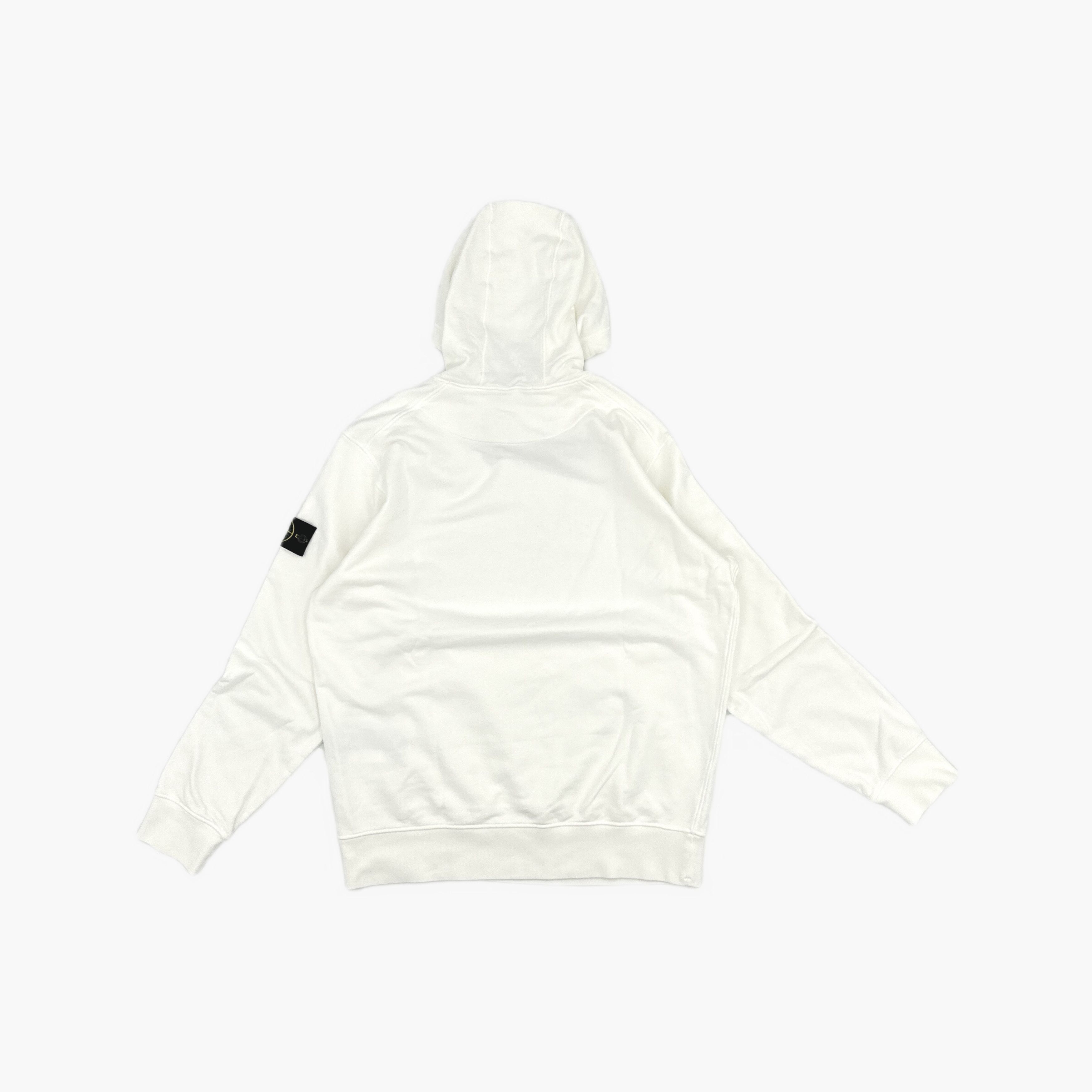 Stone Island STONE ISLAND Logo Hoodie White XXL Size US XXL / EU 58 / 5 - 2 Thumbnail