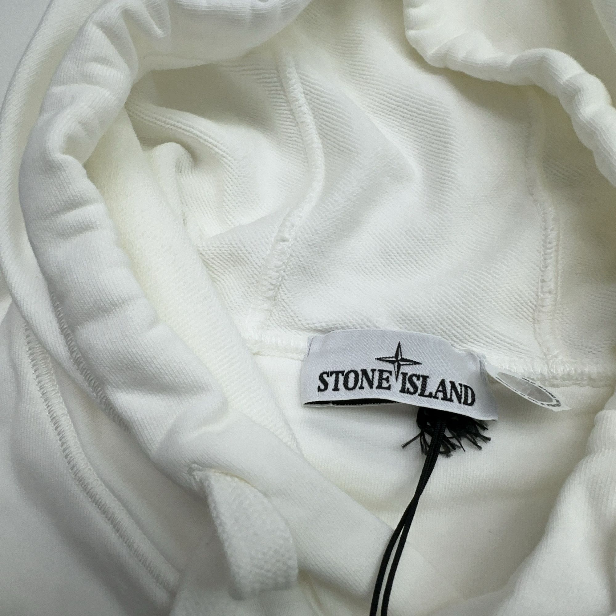Stone Island STONE ISLAND Logo Hoodie White XXL Size US XXL / EU 58 / 5 - 9 Thumbnail
