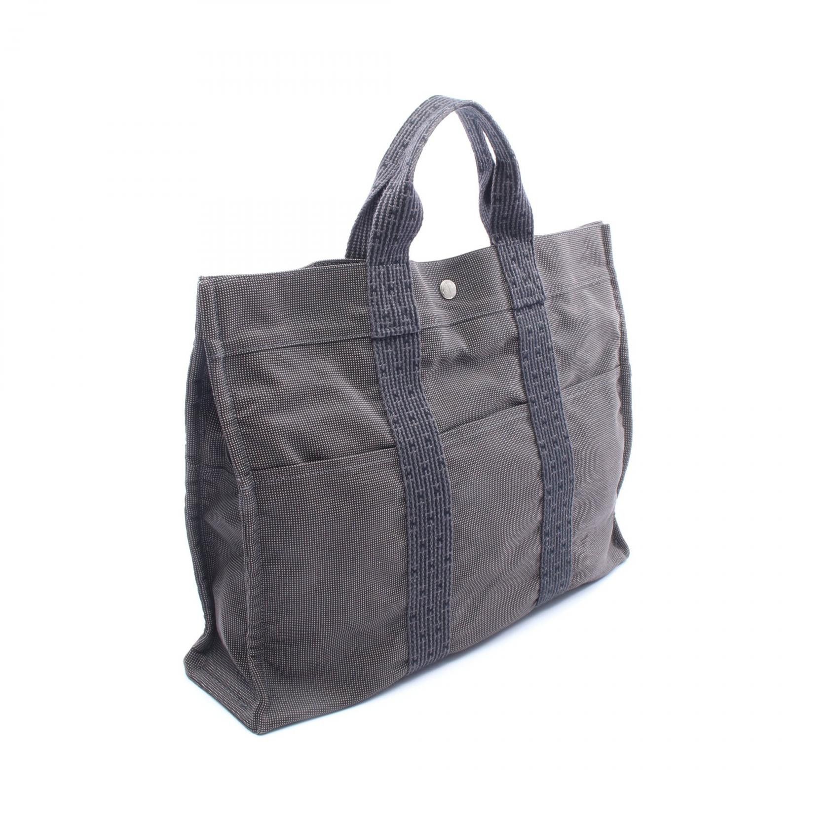 Hermes Hermes Hermes Herline MM Nylon Canvas Tote Bag Textile Tote Bag DUTY FREE for USA Size ONE SIZE - 2 Thumbnail