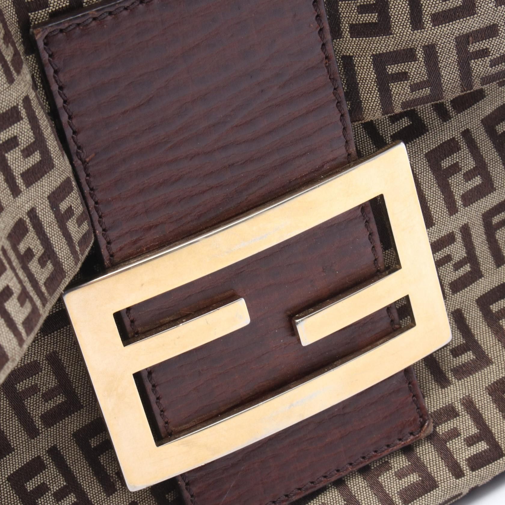 Fendi Fendi Fendi Zucchino Canvas Leather Shoulder Bag Textile Shoulder Bag 8BT127 DUTY FREE for USA Size ONE SIZE - 7 Thumbnail