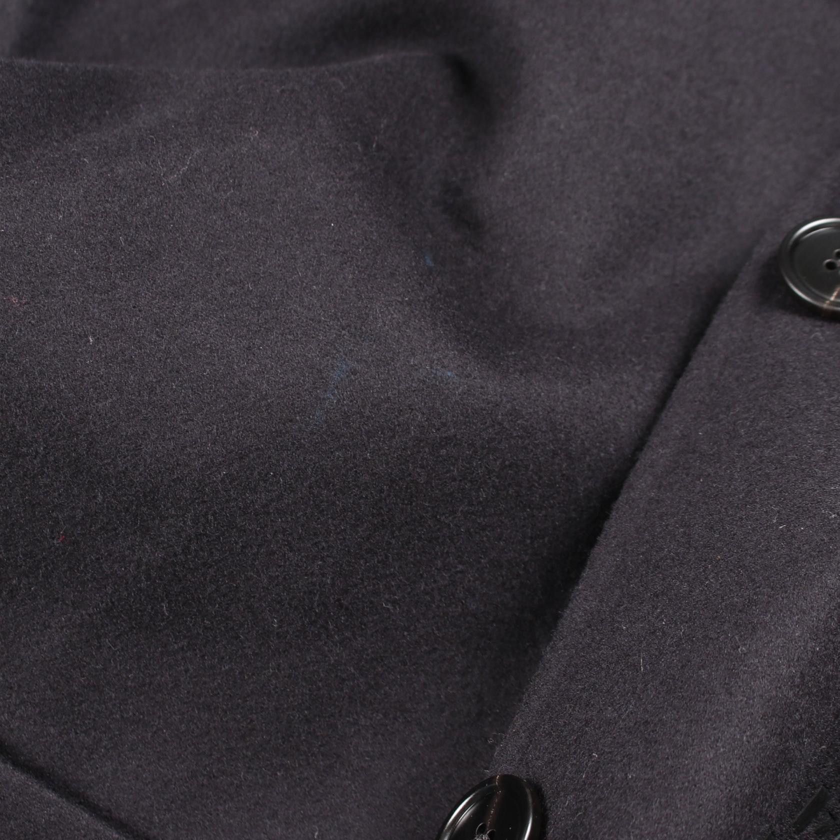 Hermes Hermes Hermes Leather Patch Wool Coat Textile Outerwear DUTY FREE for USA Size ONE SIZE - 6 Thumbnail
