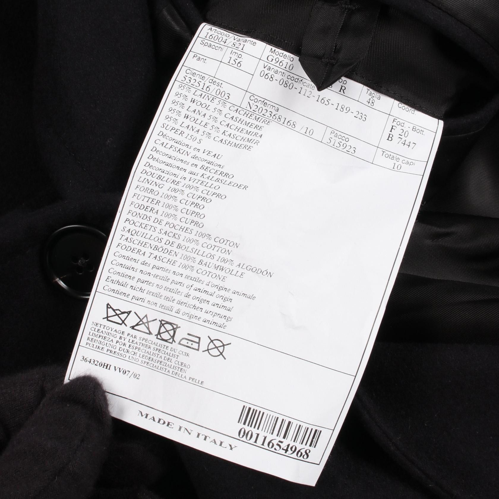 Hermes Hermes Hermes Leather Patch Wool Coat Textile Outerwear DUTY FREE for USA Size ONE SIZE - 4 Thumbnail