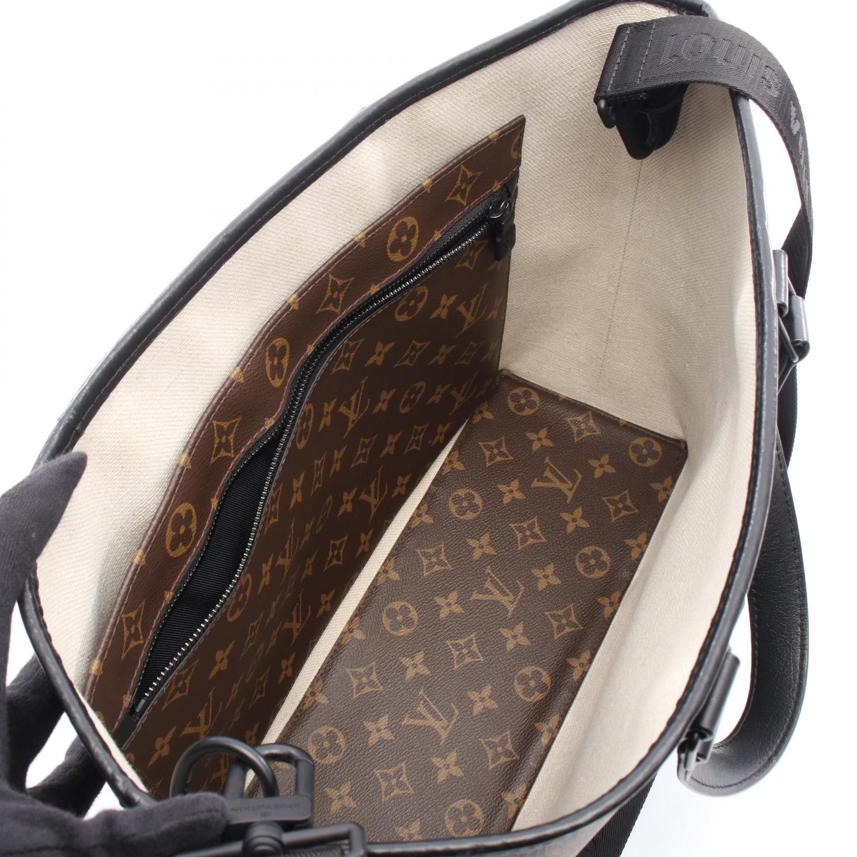 Louis Vuitton Louis Vuitton Louis Vuitton Weekend Tote PM Monogram Macassar Coated Canvas Tote Bag Textile Tote Bag M45734 DUTY FREE for USA Size ONE SIZE - 3 Thumbnail