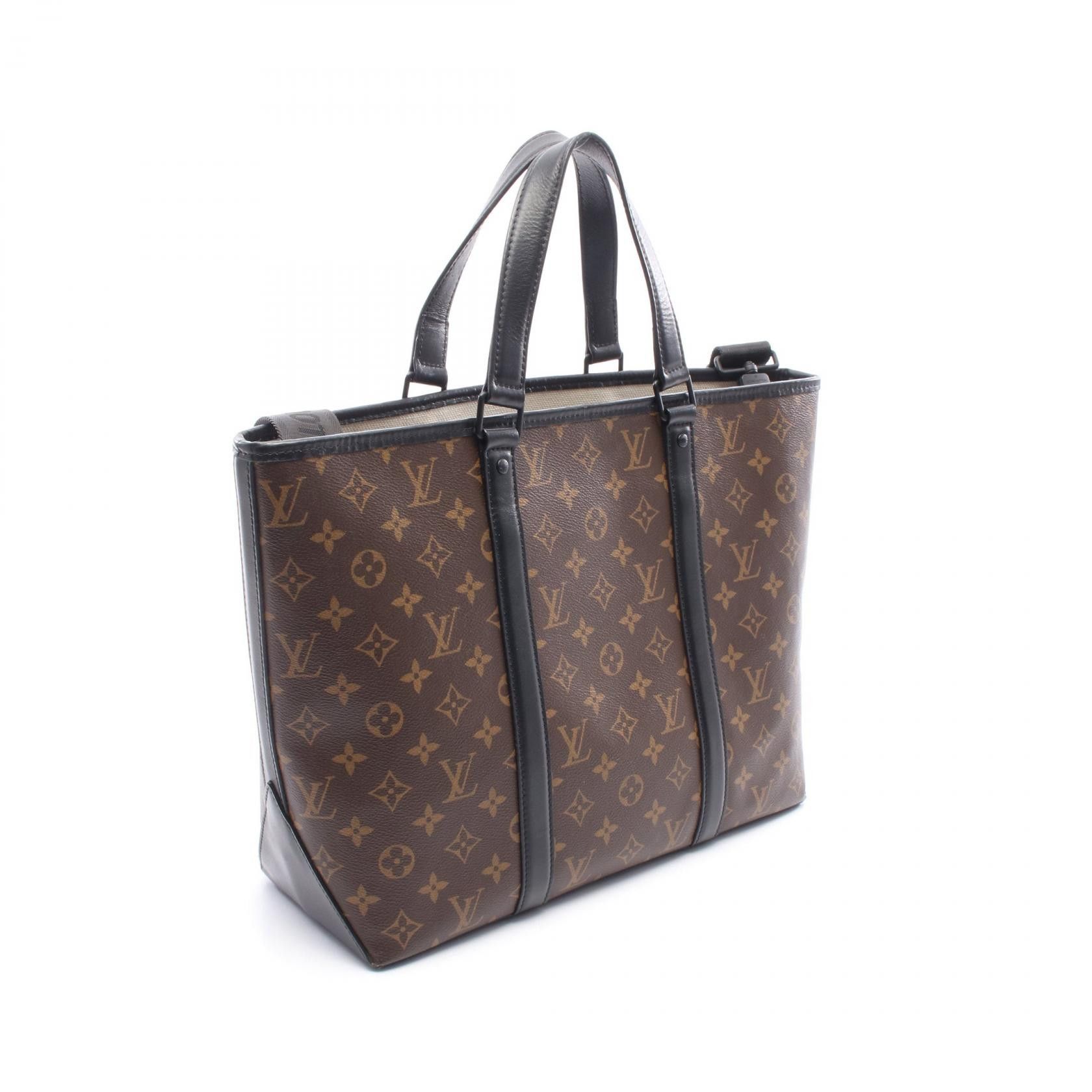Louis Vuitton Louis Vuitton Louis Vuitton Weekend Tote PM Monogram Macassar Coated Canvas Tote Bag Textile Tote Bag M45734 DUTY FREE for USA Size ONE SIZE - 2 Thumbnail