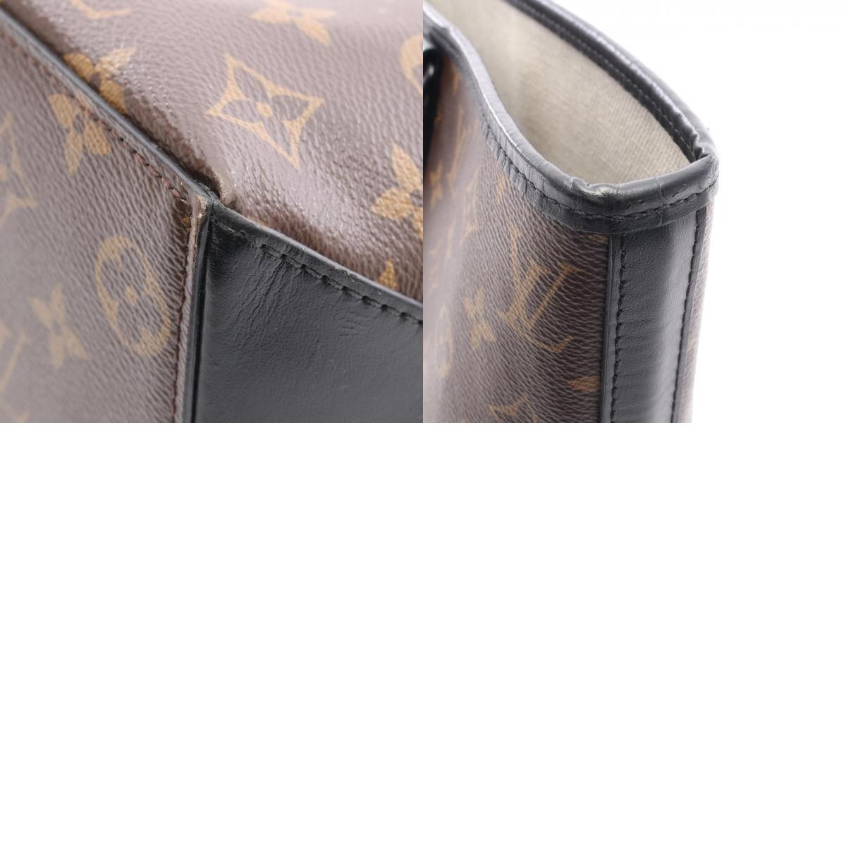 Louis Vuitton Louis Vuitton Louis Vuitton Weekend Tote PM Monogram Macassar Coated Canvas Tote Bag Textile Tote Bag M45734 DUTY FREE for USA Size ONE SIZE - 10 Thumbnail
