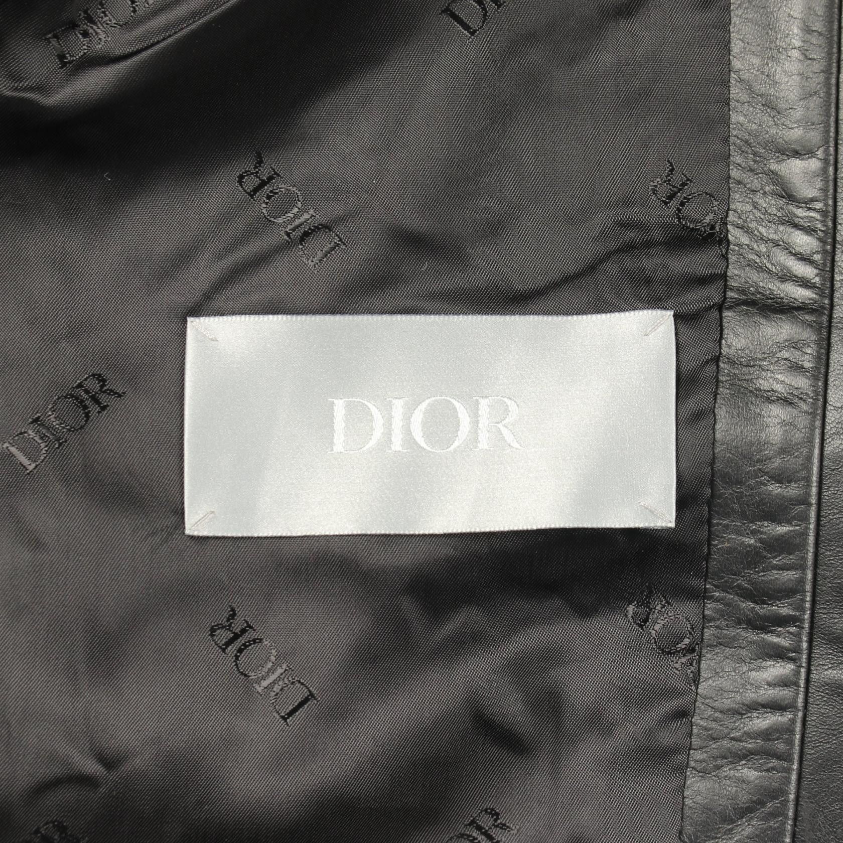 Dior Dior Dior Leather Jacket Outerwear Leather Outerwear 01TL408A0384 DUTY FREE for USA Size ONE SIZE - 3 Thumbnail