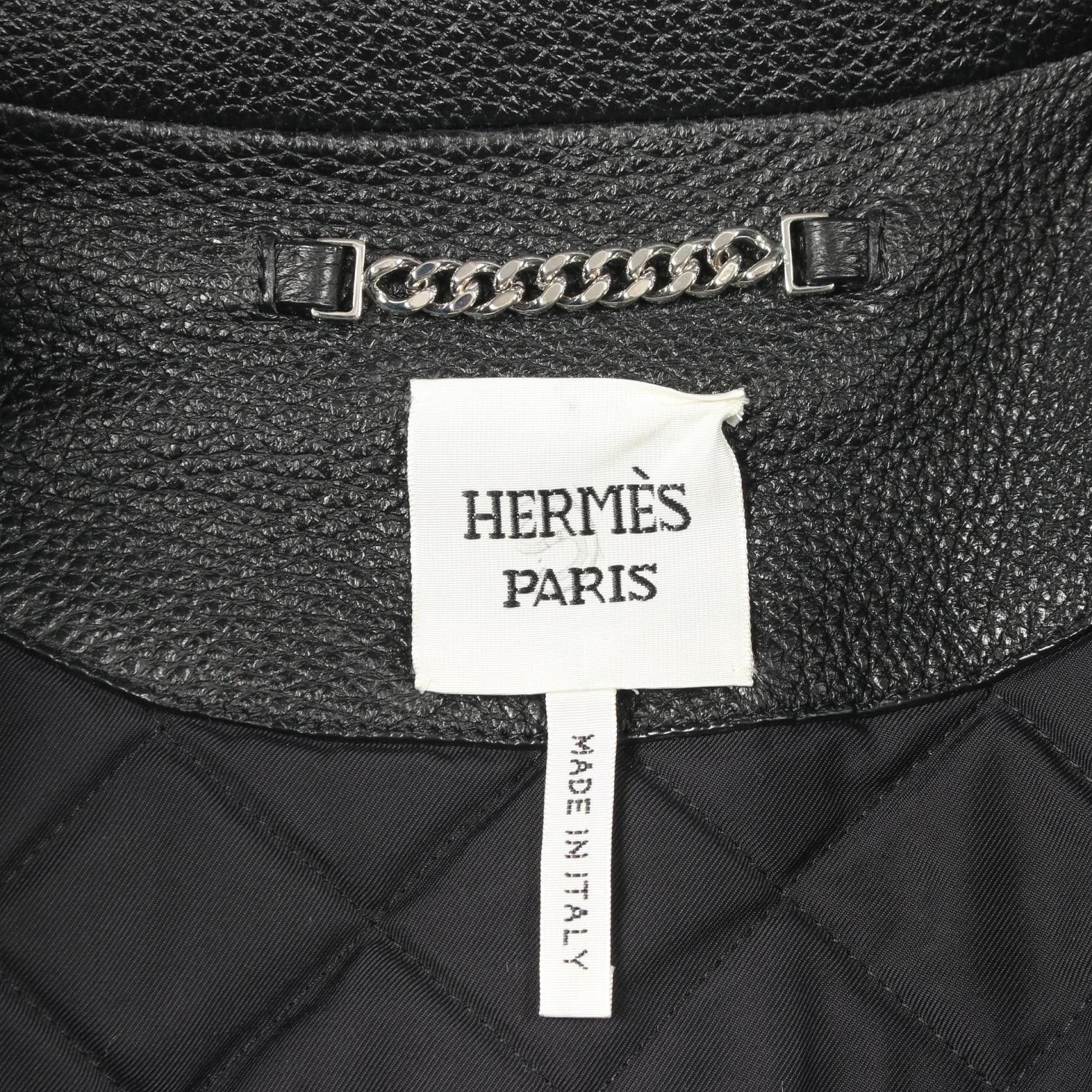 Hermes Hermes Hermes Deerskin Jacket Leather Outerwear DUTY FREE for USA Size ONE SIZE - 3 Thumbnail