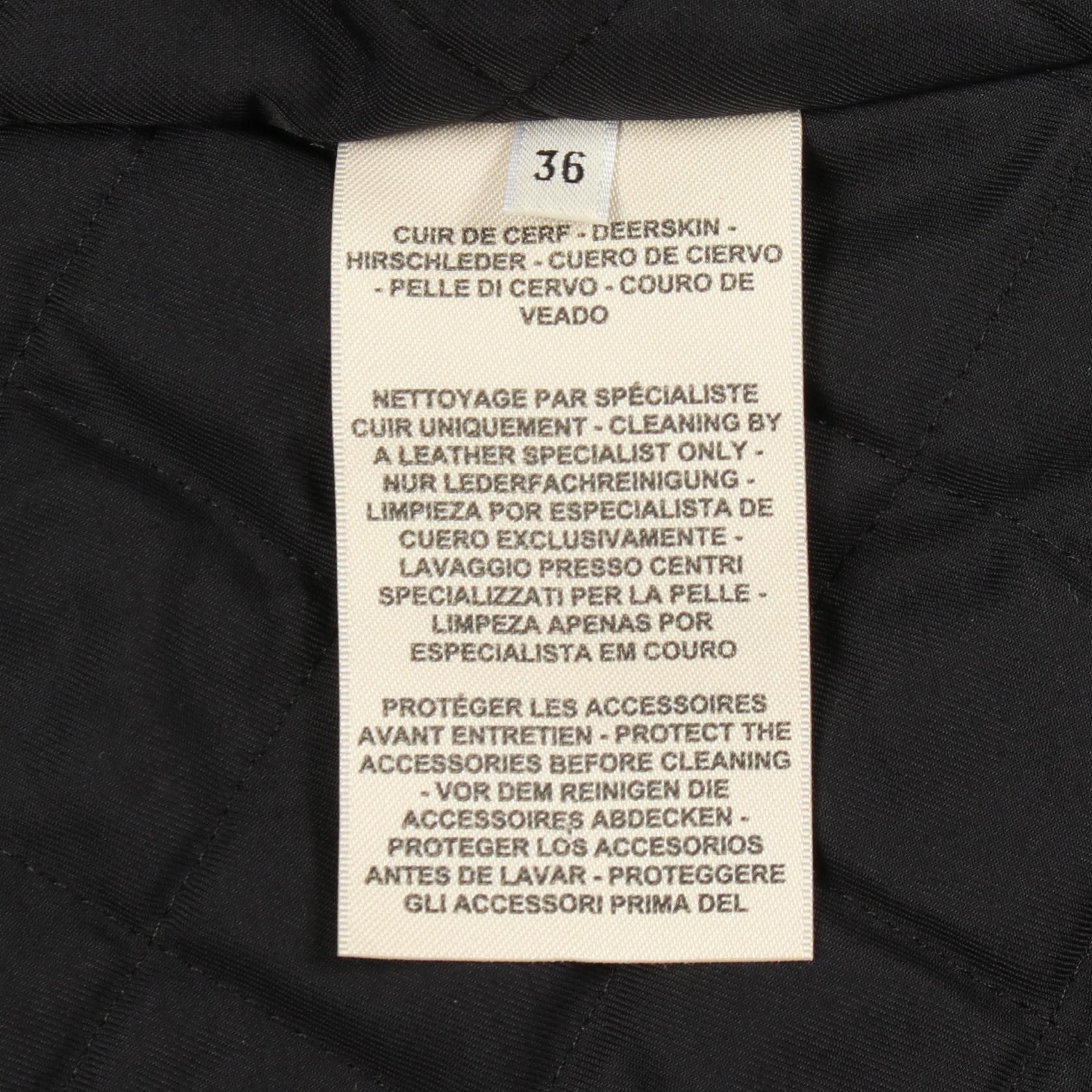 Hermes Hermes Hermes Deerskin Jacket Leather Outerwear DUTY FREE for USA Size ONE SIZE - 4 Thumbnail