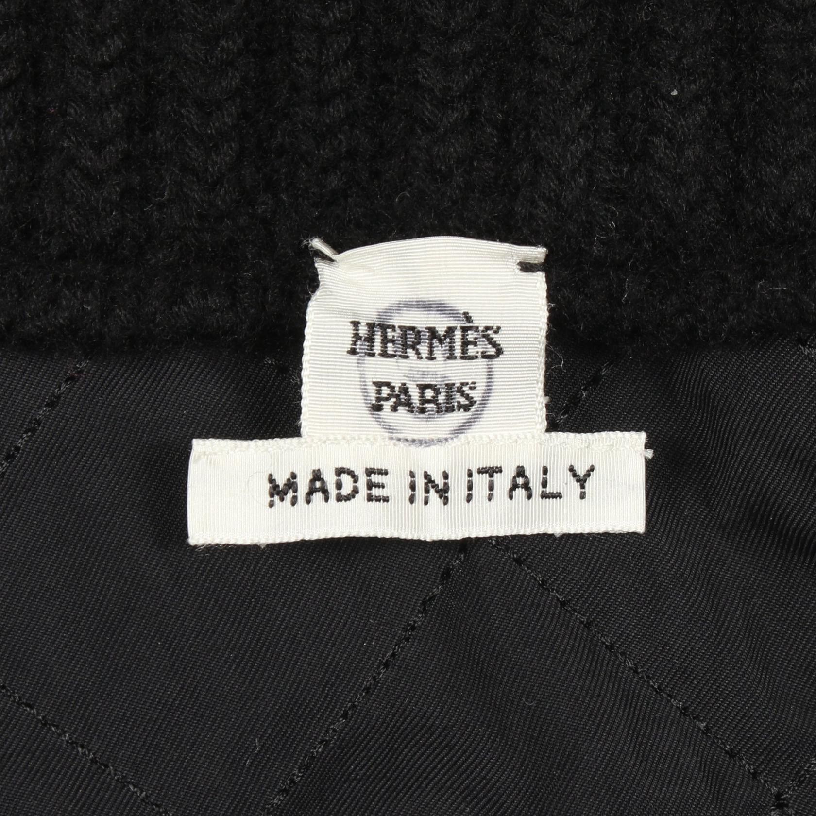 Hermes Hermes Hermes Wool Down Jacket Textile Outerwear 2H2102DA DUTY FREE for USA Size ONE SIZE - 3 Thumbnail