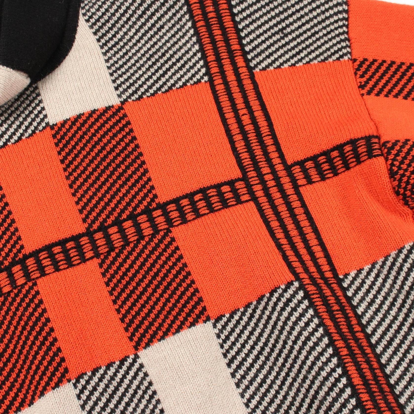 Hermes Hermes Hermes Check Cashmere Knitwear Textile Tops DUTY FREE for USA Size ONE SIZE - 8 Thumbnail