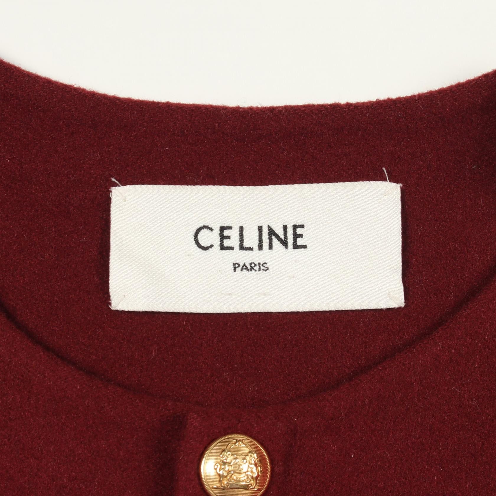 Celine Celine CELINE Cashmere Jacket Textile Outerwear 2V41E6700 DUTY FREE for USA Size ONE SIZE - 3 Thumbnail